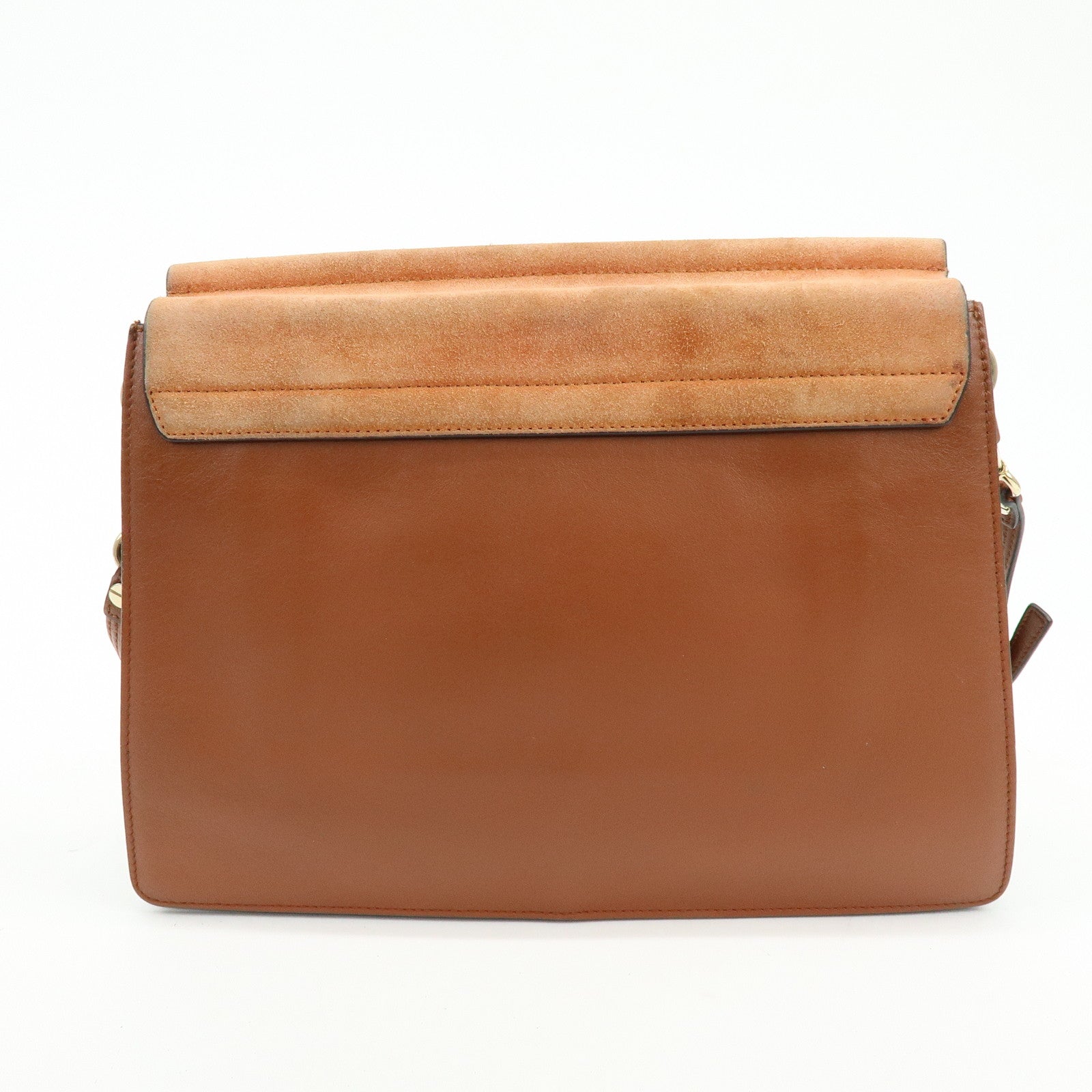 Chloe Faye Suede Leather Shoulder Bag Crossbody Bag Brown