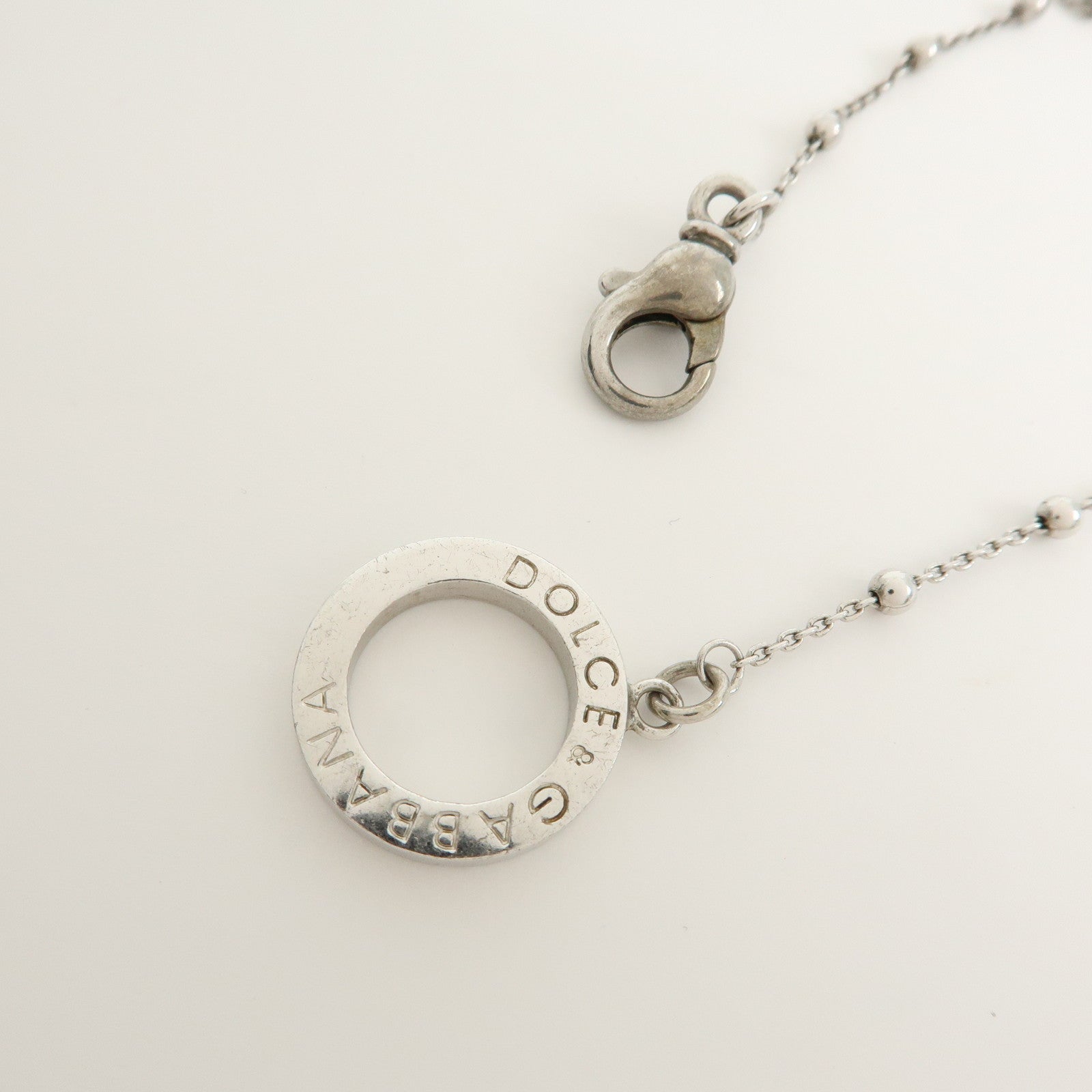 Dolce & Gabbana Sterling Pendant Necklace SV925 Silver