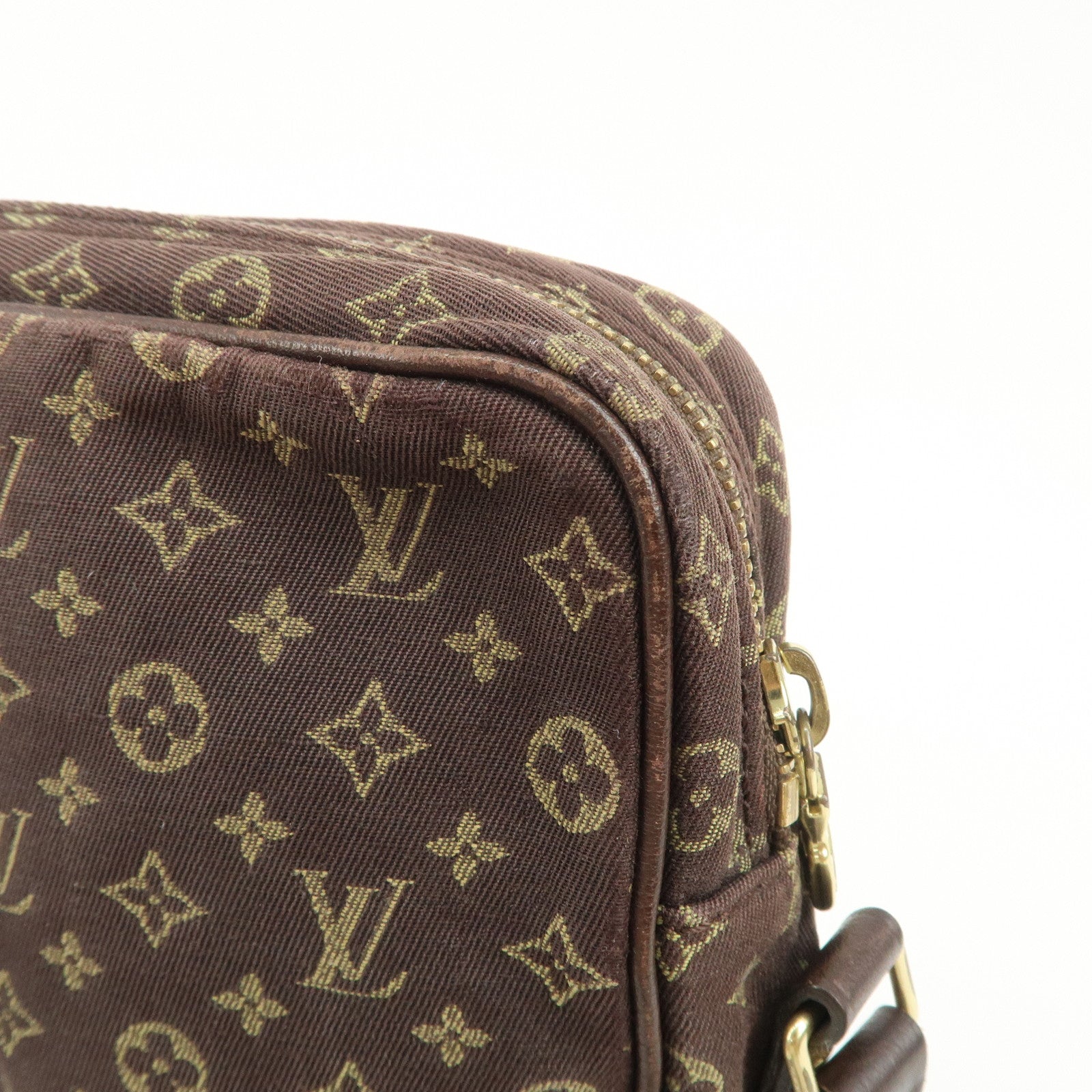 Louis Vuitton Monogram Mini Lin Danube Shoulder Bag Brown M95228
