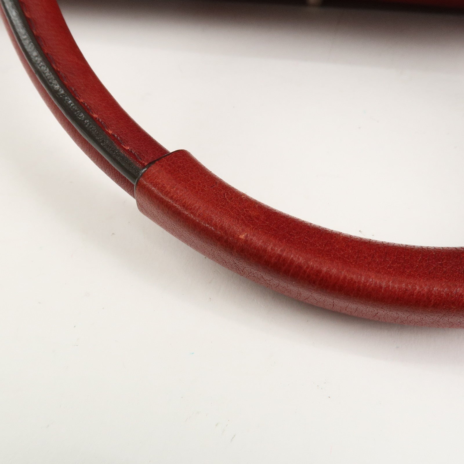 Chloe Paddington Leather Hand Bag Shoulder Bag Red