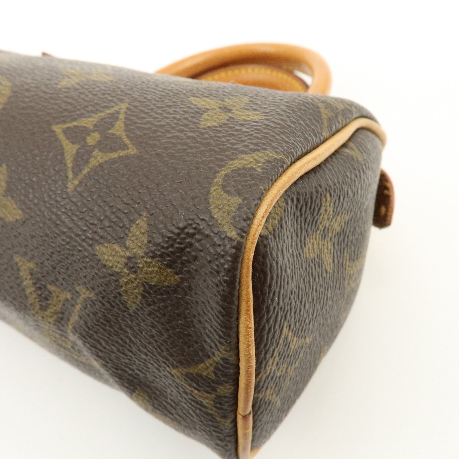 Louis Vuitton Monogram Mini Speedy Hand Bag Brown M41534