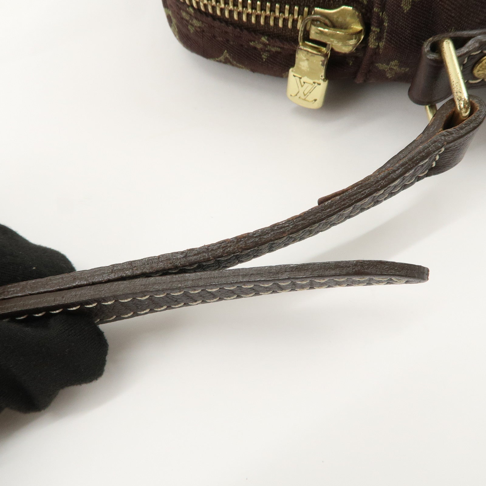 Louis Vuitton Monogram Mini Lin Danube Shoulder Bag Brown M95228