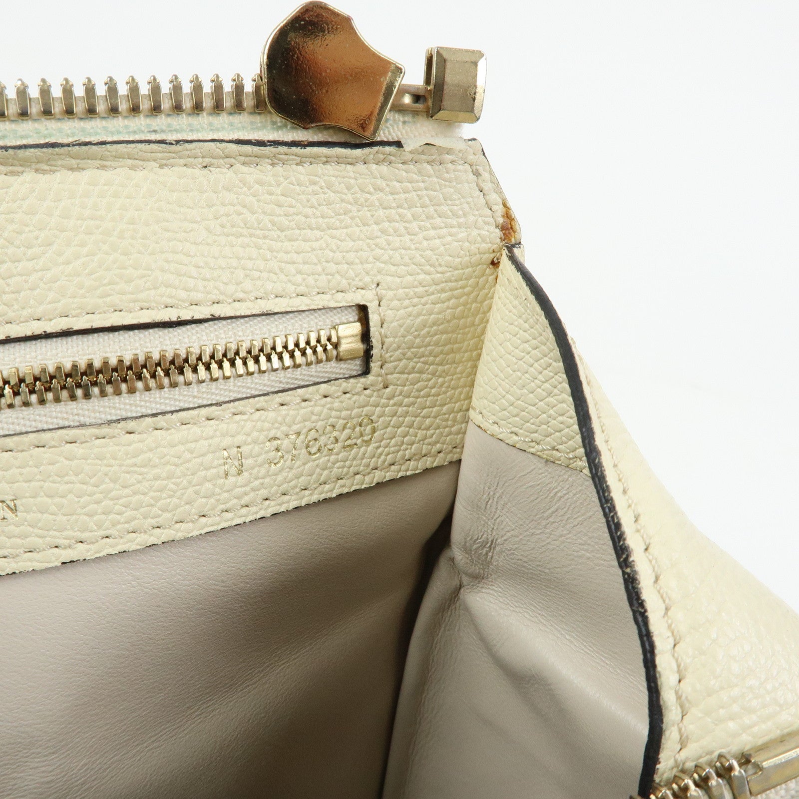 Valextra Babila Medium Leather Hand Bag Boston Bag White
