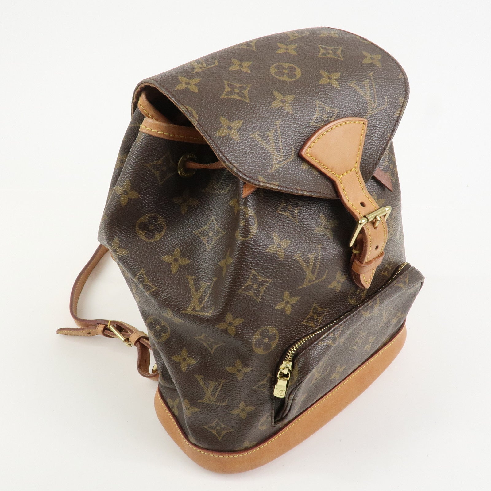 Louis Vuitton Monogram Canvas Montsouris MM Backpack Brown M51136