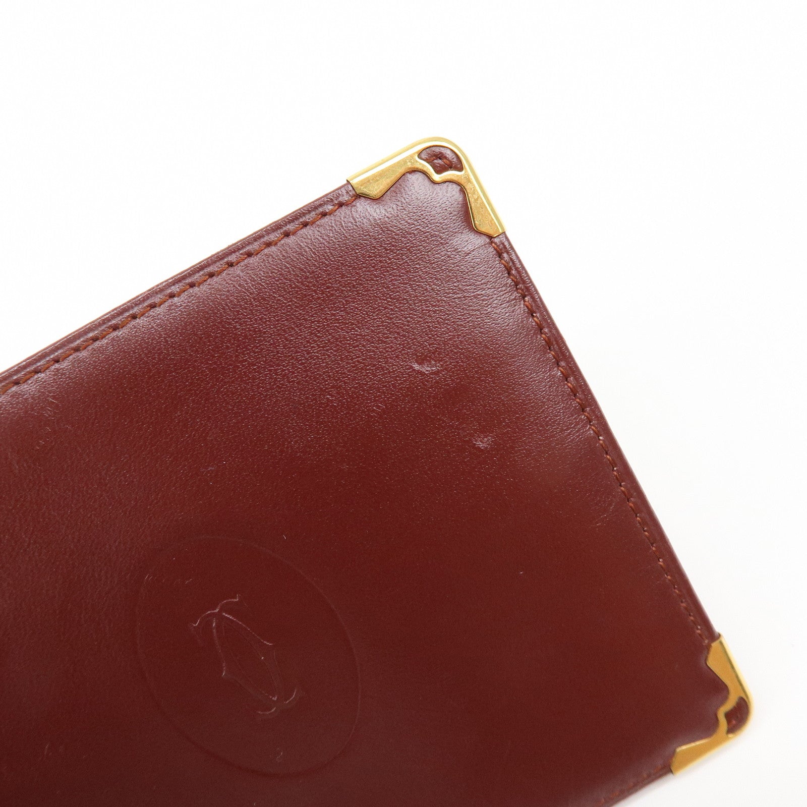 Cartier Must de Cartier Set of 2 Leather Compact Wallet Bordeaux