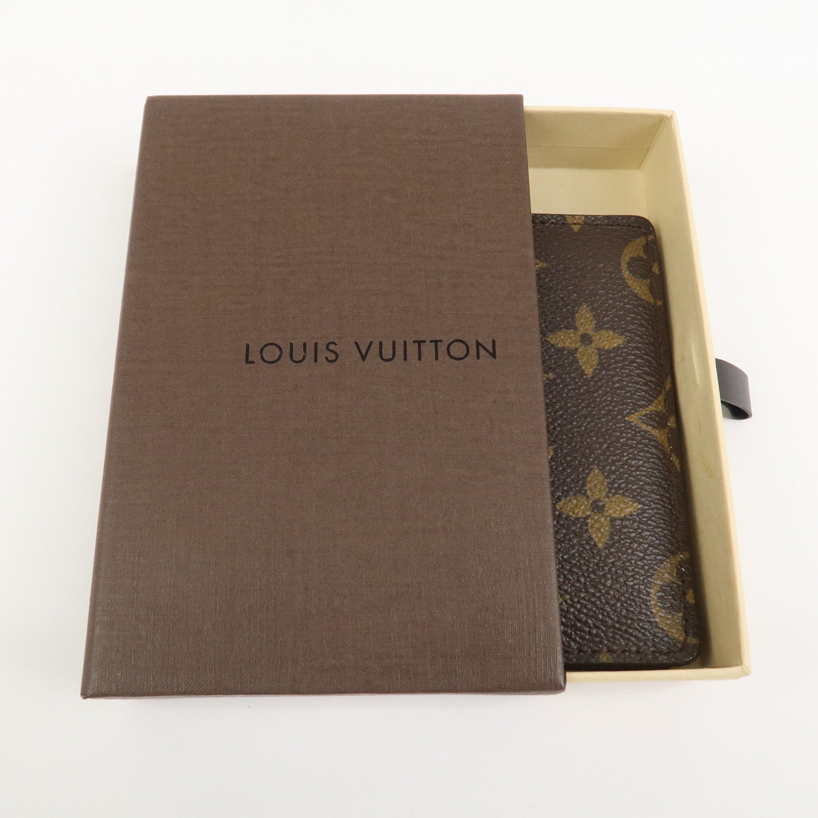 Louis Vuitton Monogram Porto Cult Vertical Card Case Brown M66541