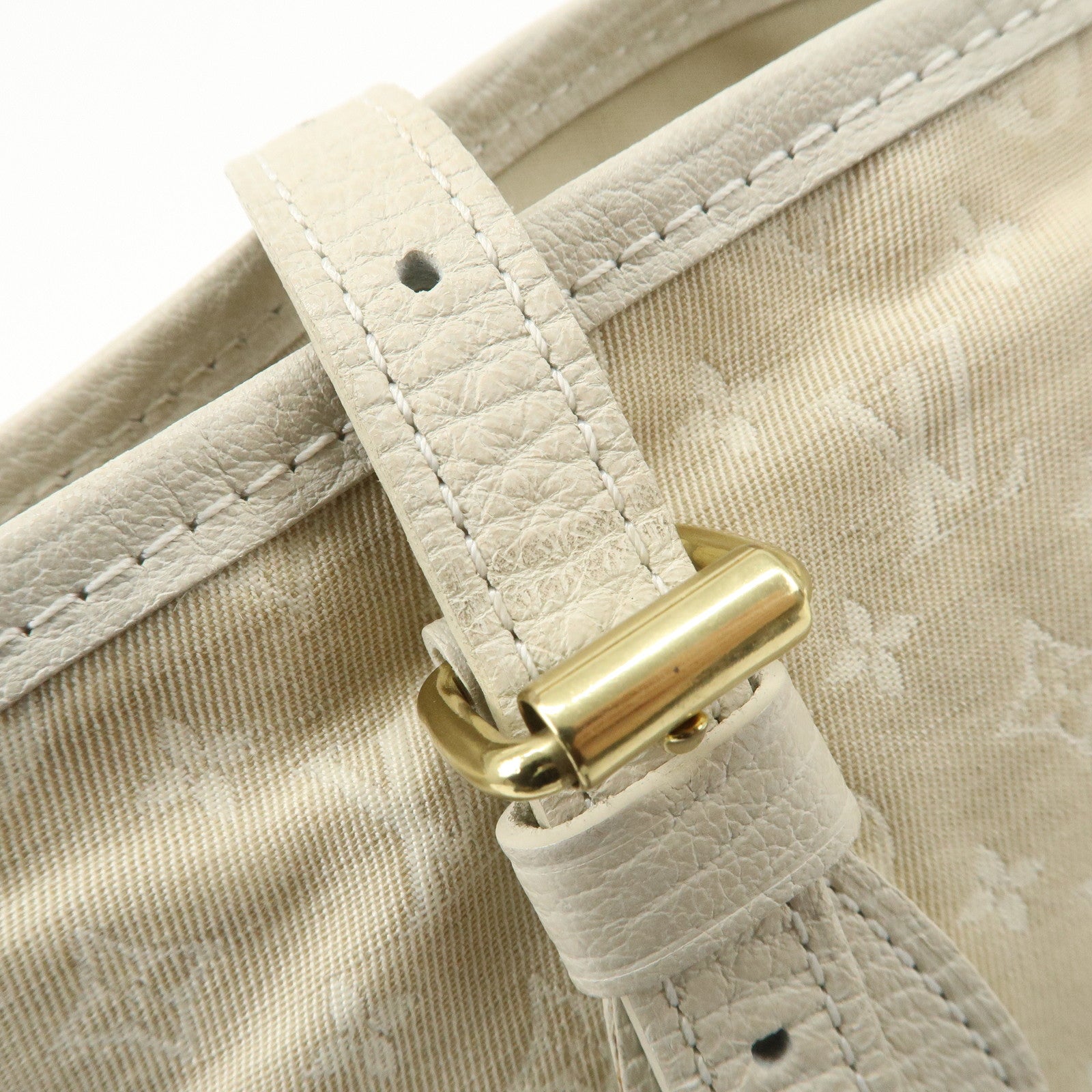 Louis Vuitton Monogram Mini Lin Bucket PM Hand Bag M95316
