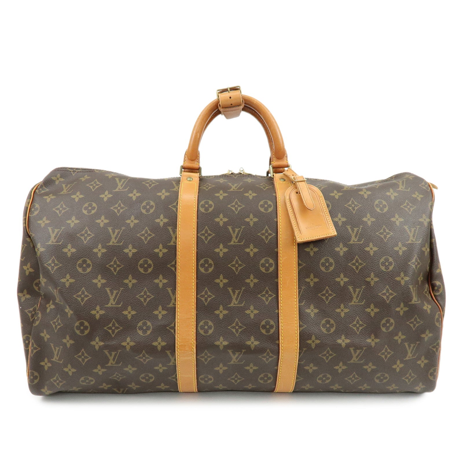 Louis Vuitton Monogram Keep All 55 Boston Bag Brown M41424