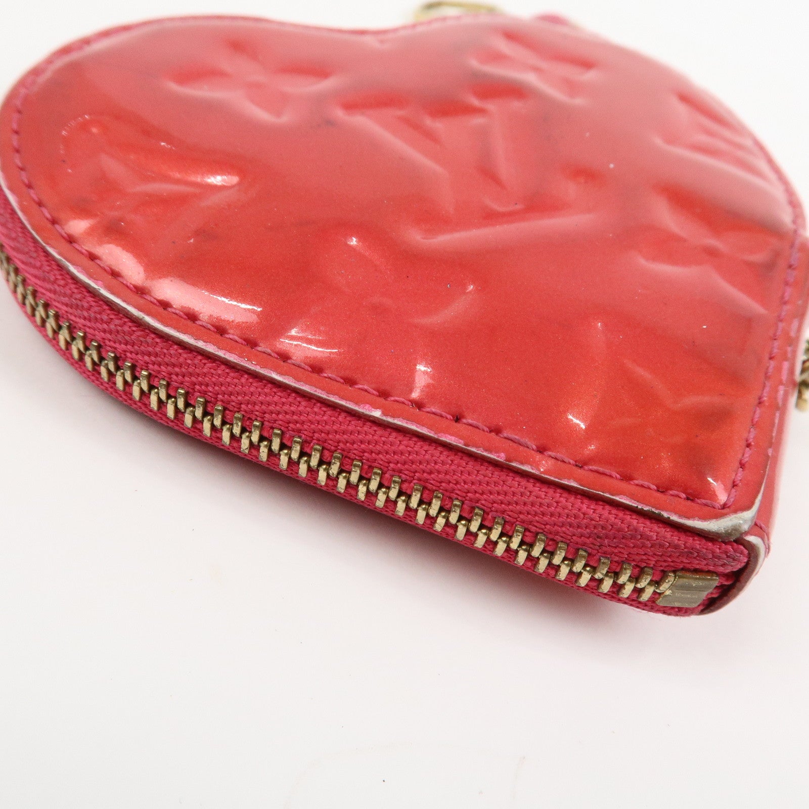 Louis Vuitton Monogram Vernis Porte Monnaie Coeur Coin Case M93657