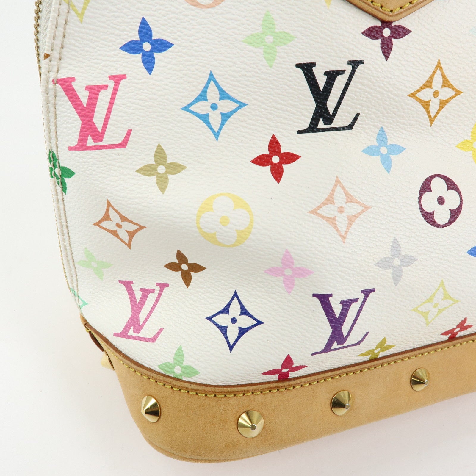Louis Vuitton Monogram Alma PM Hand Bag Blanc Multicolor M92647