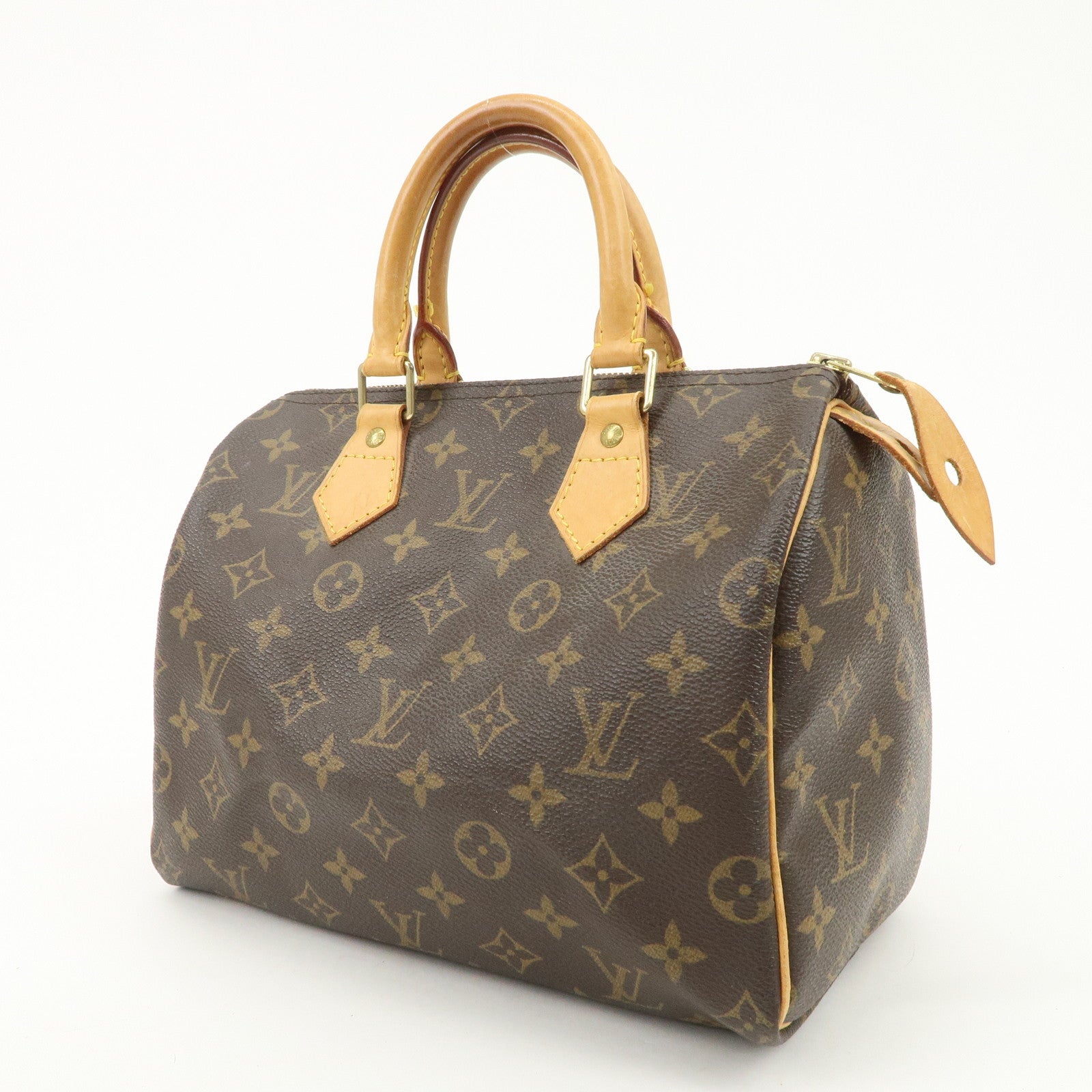 Louis Vuitton Monogram Speedy 25 Boston Bag Hand Bag Brown M41528