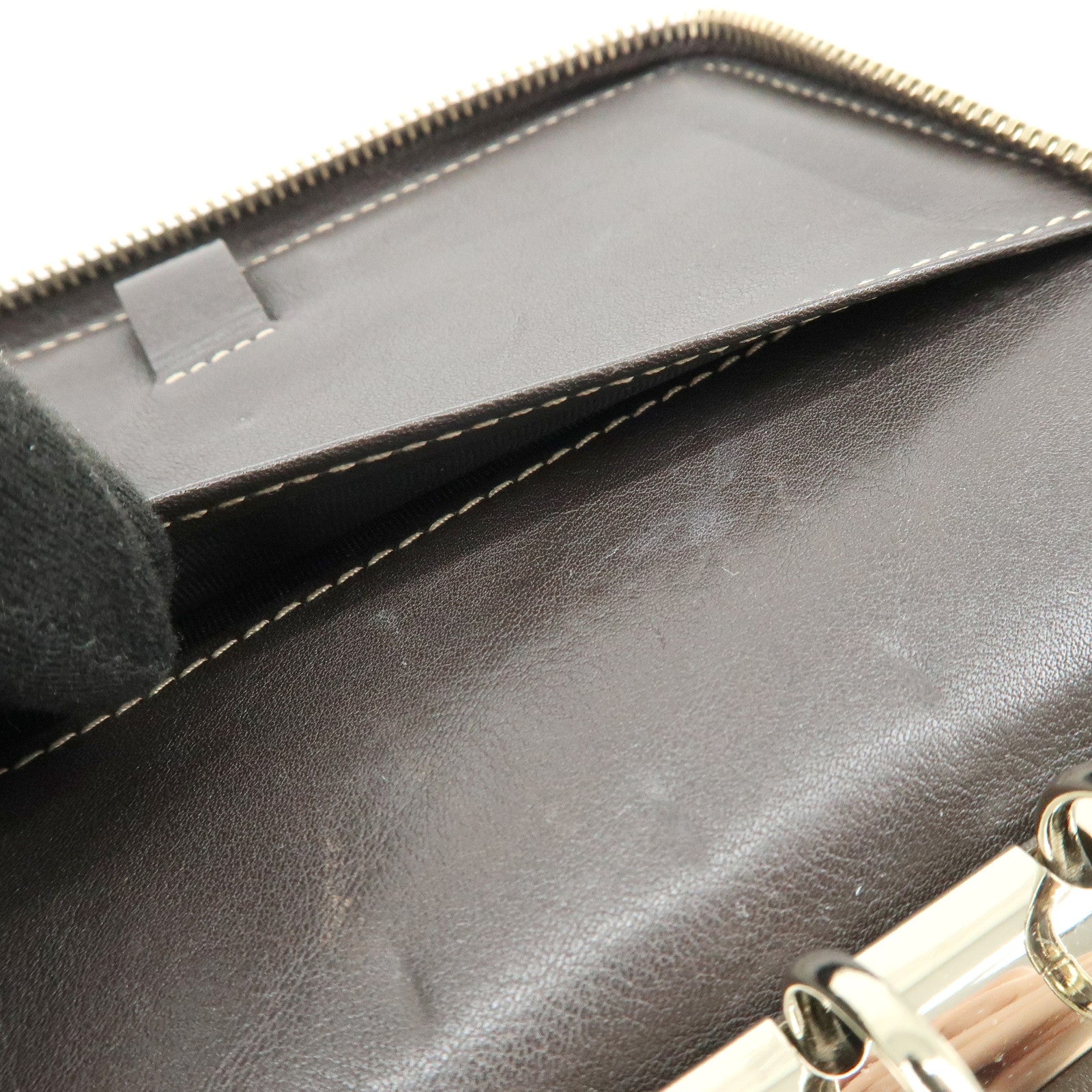 GUCCI Gucciori Leather GG Canvas Agenda Cover Beige Brown 233152