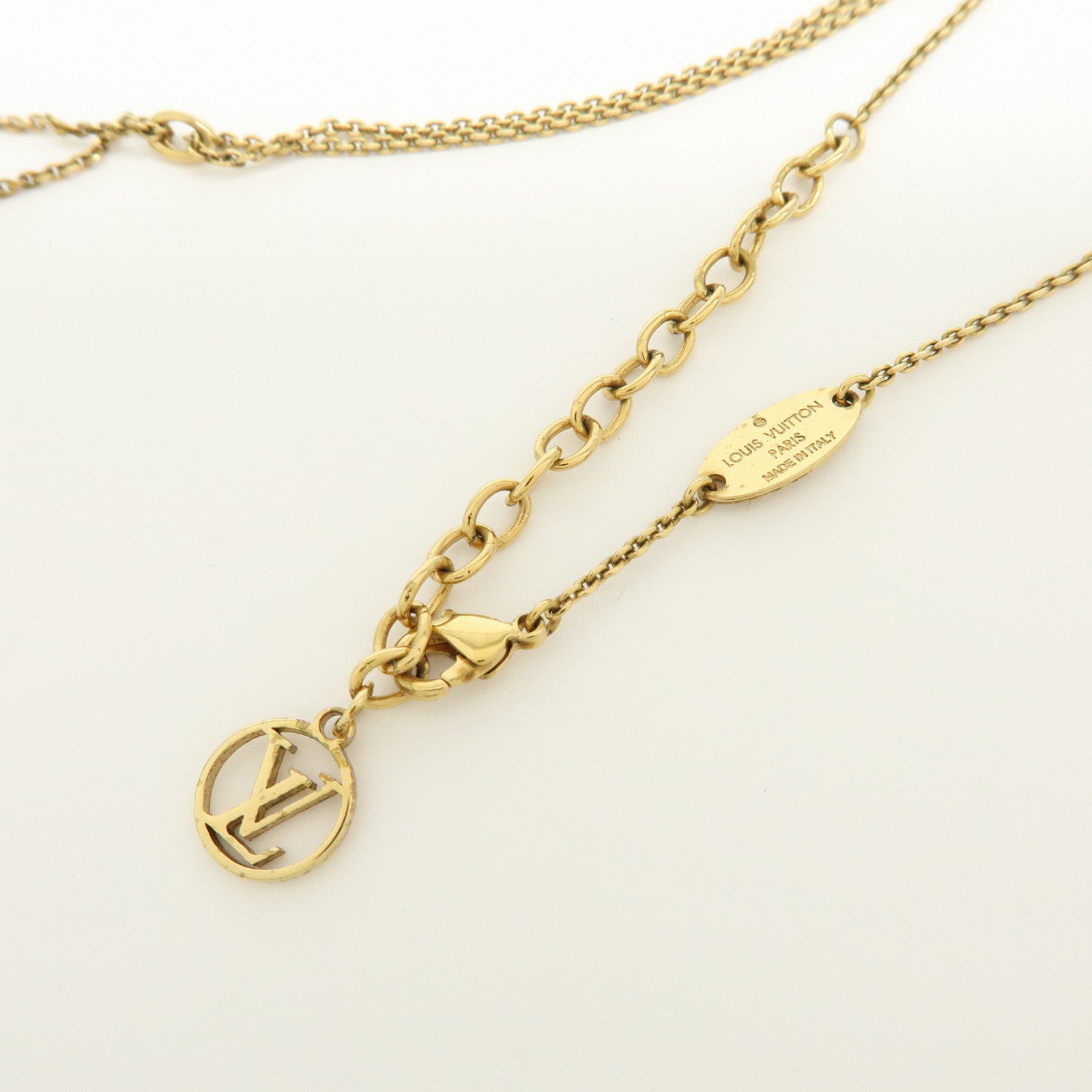 Louis Vuitton LV&ME LOVE Metal Necklace Gold M62843