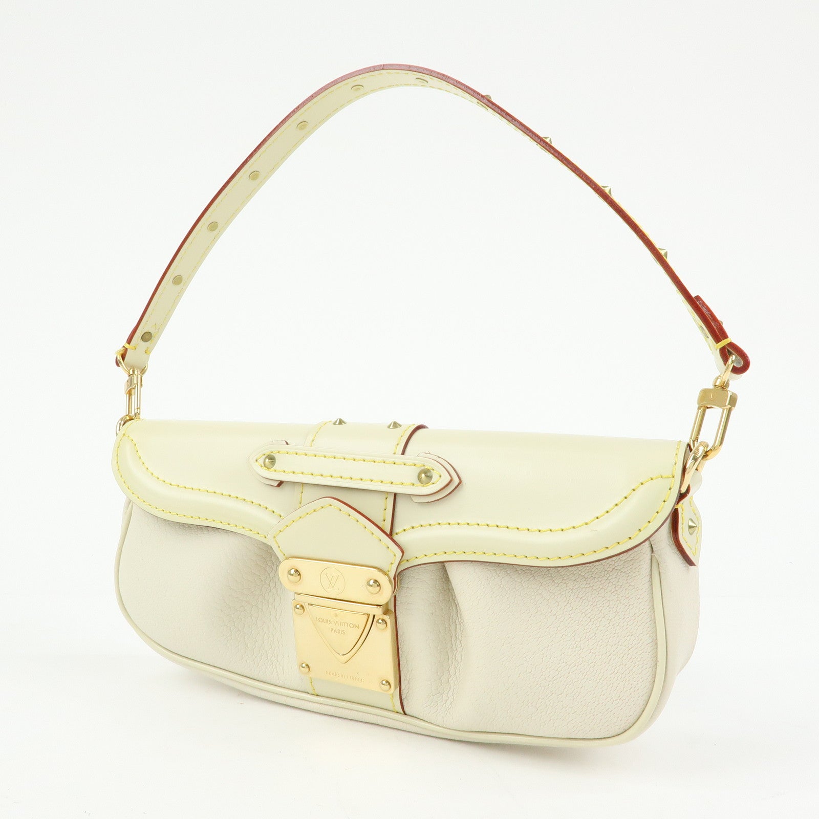 Louis Vuitton Suhali Le Precieux Leather Hand Bag Blanc M91774