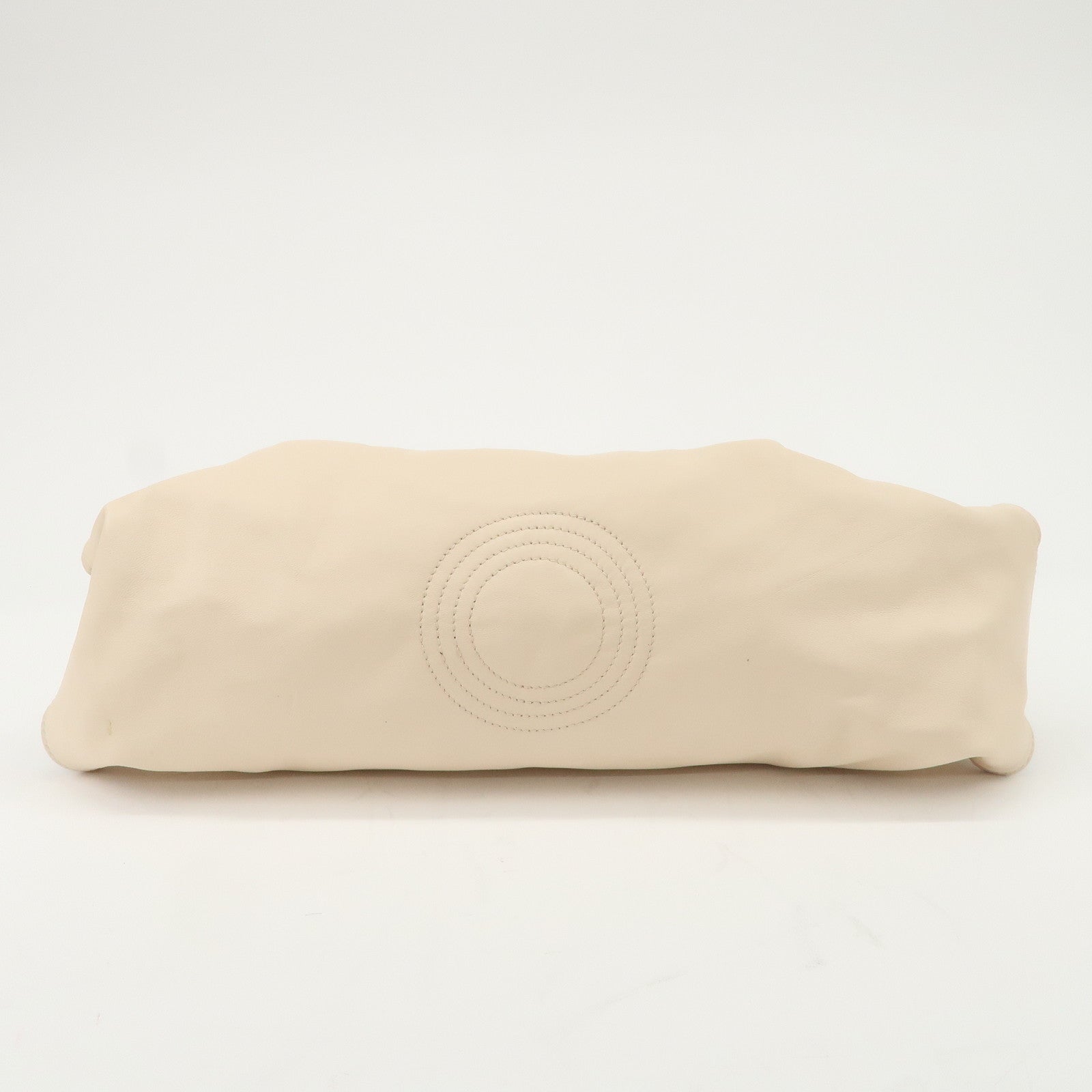 LOEWE Anagram Nappa Aire Leather Hand Bag Shoulder Bag Light Beige