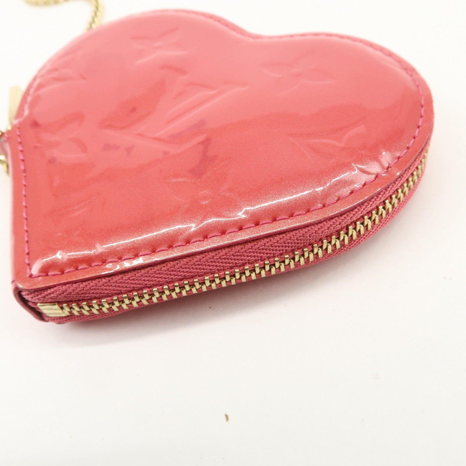 Louis Vuitton Monogram Vernis Porte Monnaie Coeur Coin Case M93562