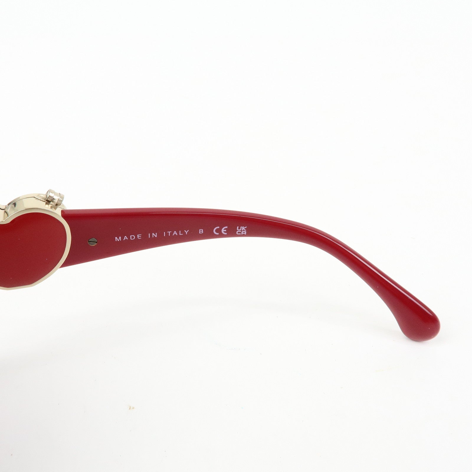CHANEL COCO Mark Heart Plastic Sunglasses Red 5518-A 54□17 140 3N