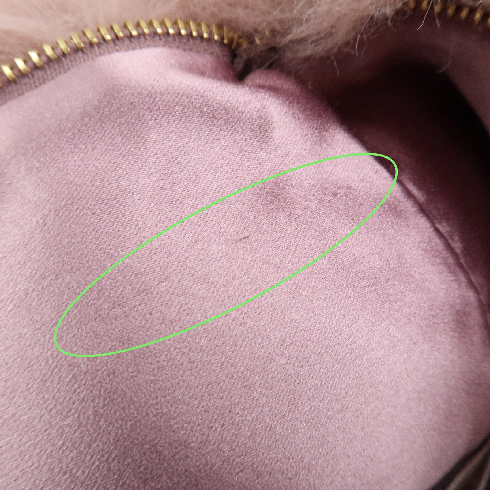 JIMMY CHOO Fur Leather Hand Bag Clutch Bag Pouch Pink