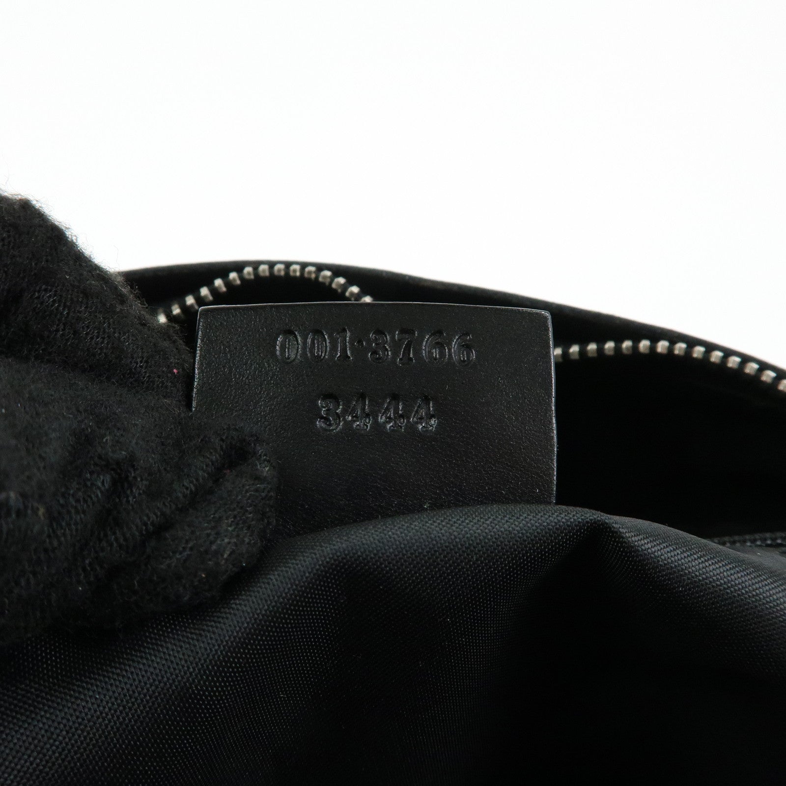 GUCCI Logo Leather Shoulder Bag Hand Bag Black 001.3766