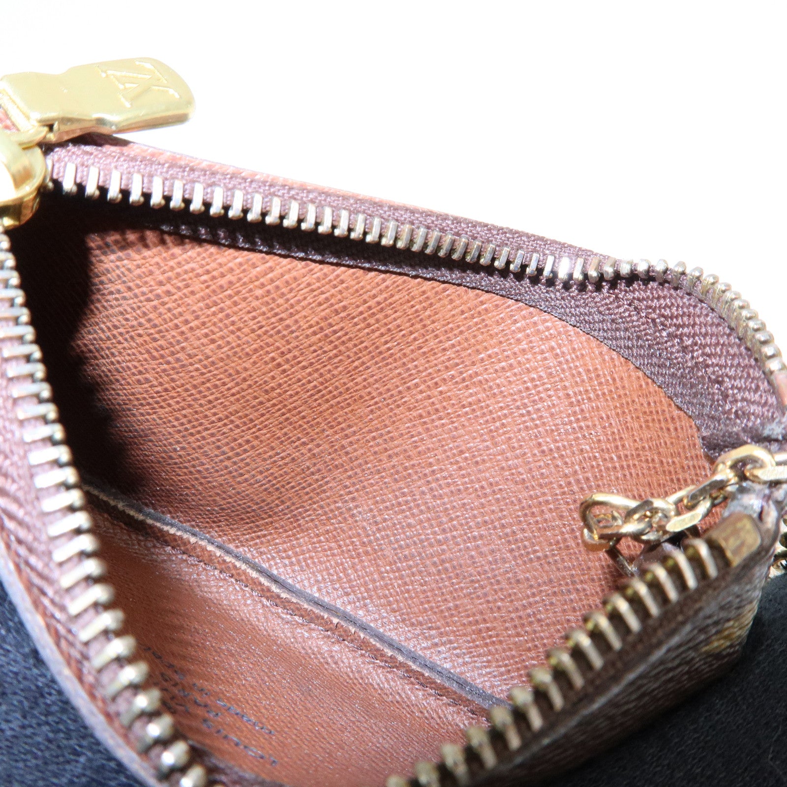 Louis Vuitton Monogram Pochette Cles Coin Case Key Case M62650