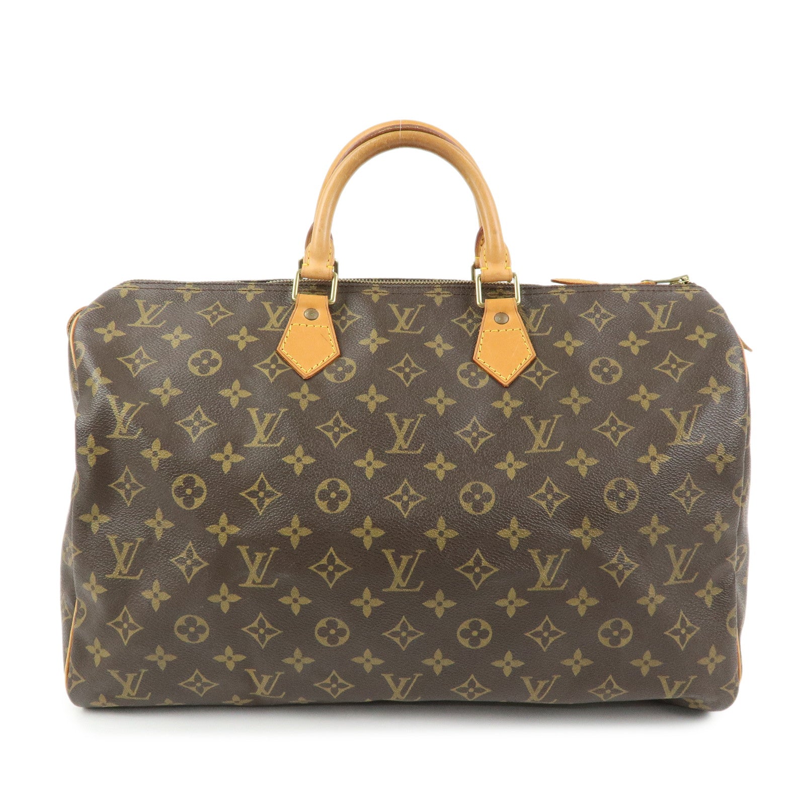 Louis Vuitton Monogram Speedy 40 Hand Bag Boston Bag Brown M41522
