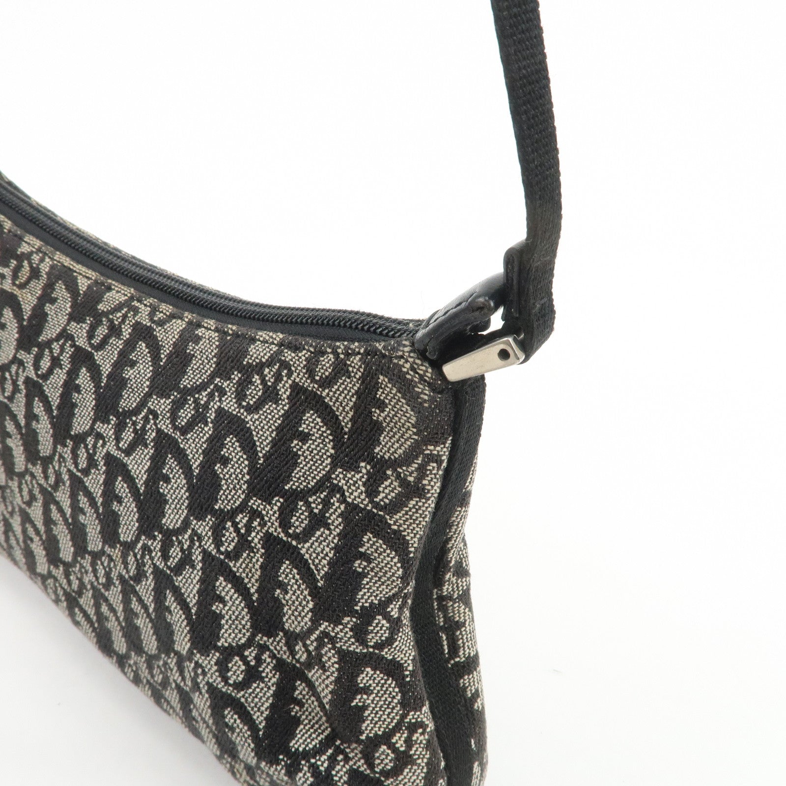 Christian Dior Trotter Jacquard Canvas Nylon Hand Bag Shoulder Bag