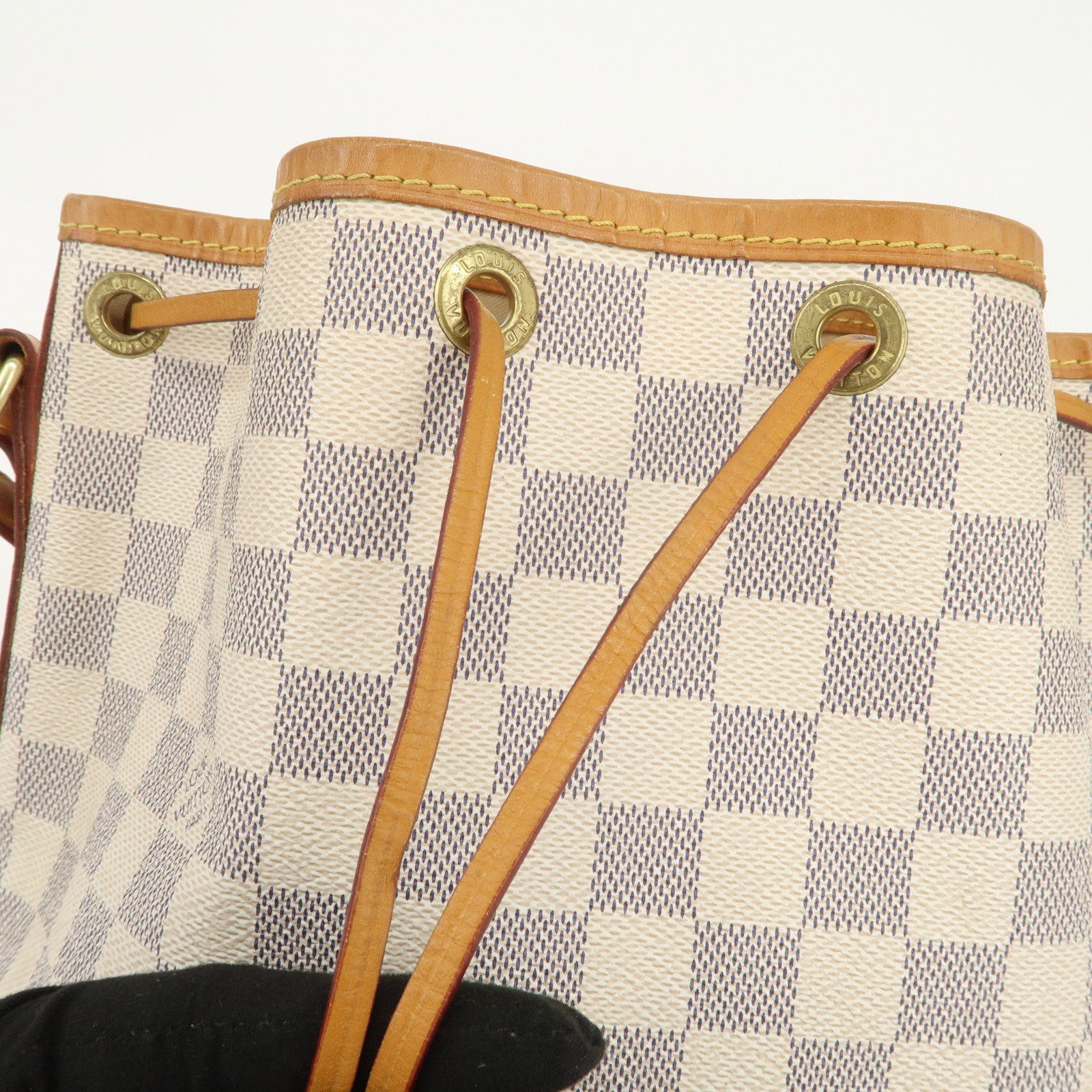 Louis Vuitton Damier Azur Canvas Leather Noe BB Shoulder Bag N41220