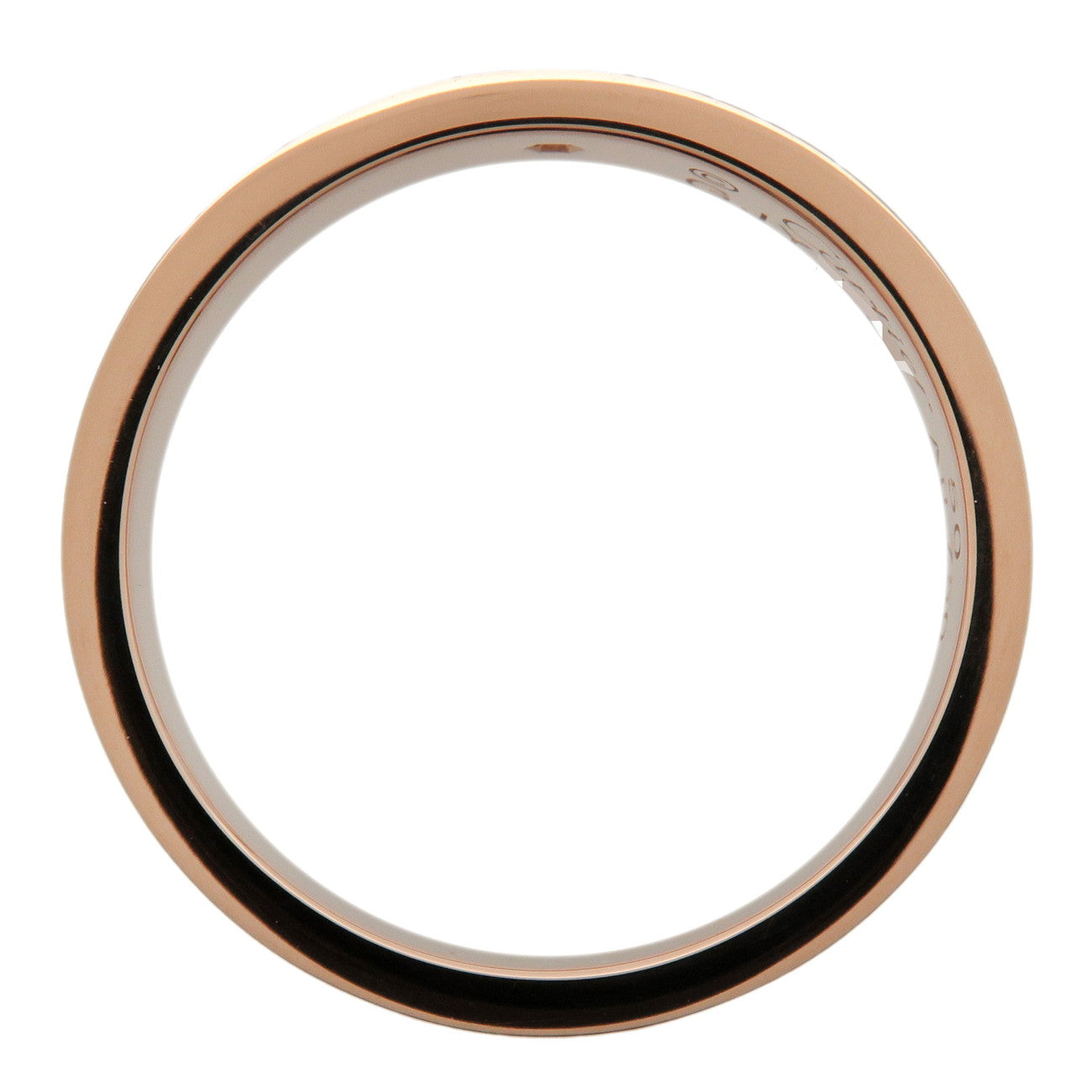 Cartier Diamond 750PG Mini Love Ring 1P Diamond Rose Gold #50 US5