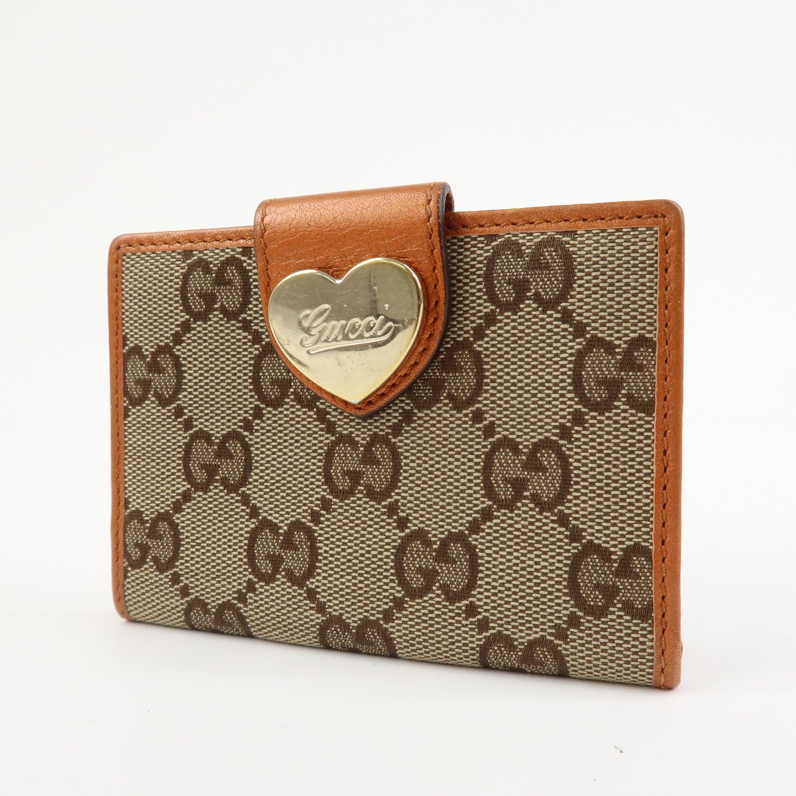 GUCCI Lovely Heart GG Denim Canvas Set of 2 Card Case 217050/224261
