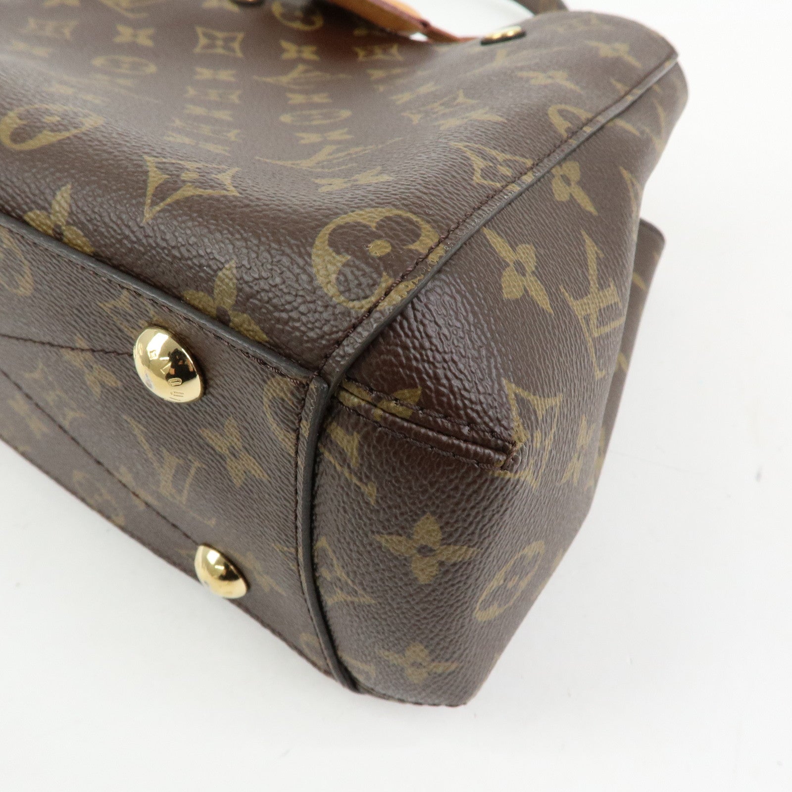 Louis Vuitton Monogram Montaigne BB 2Way Bag Hand Bag Brown M41055