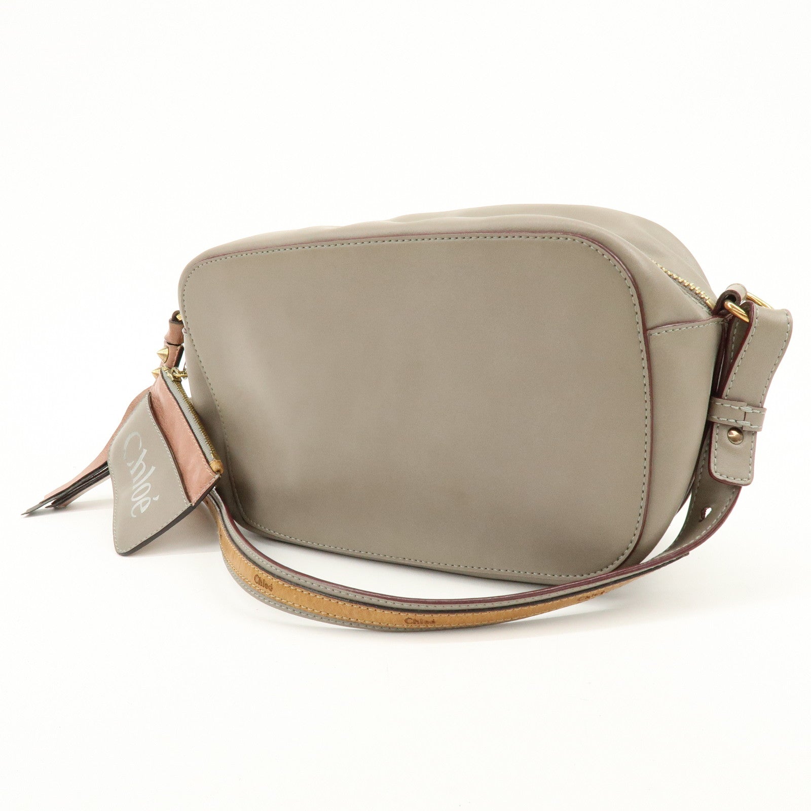 Chloe Sam Leather Shoulder Bag Crossbody Bag Brown Camel