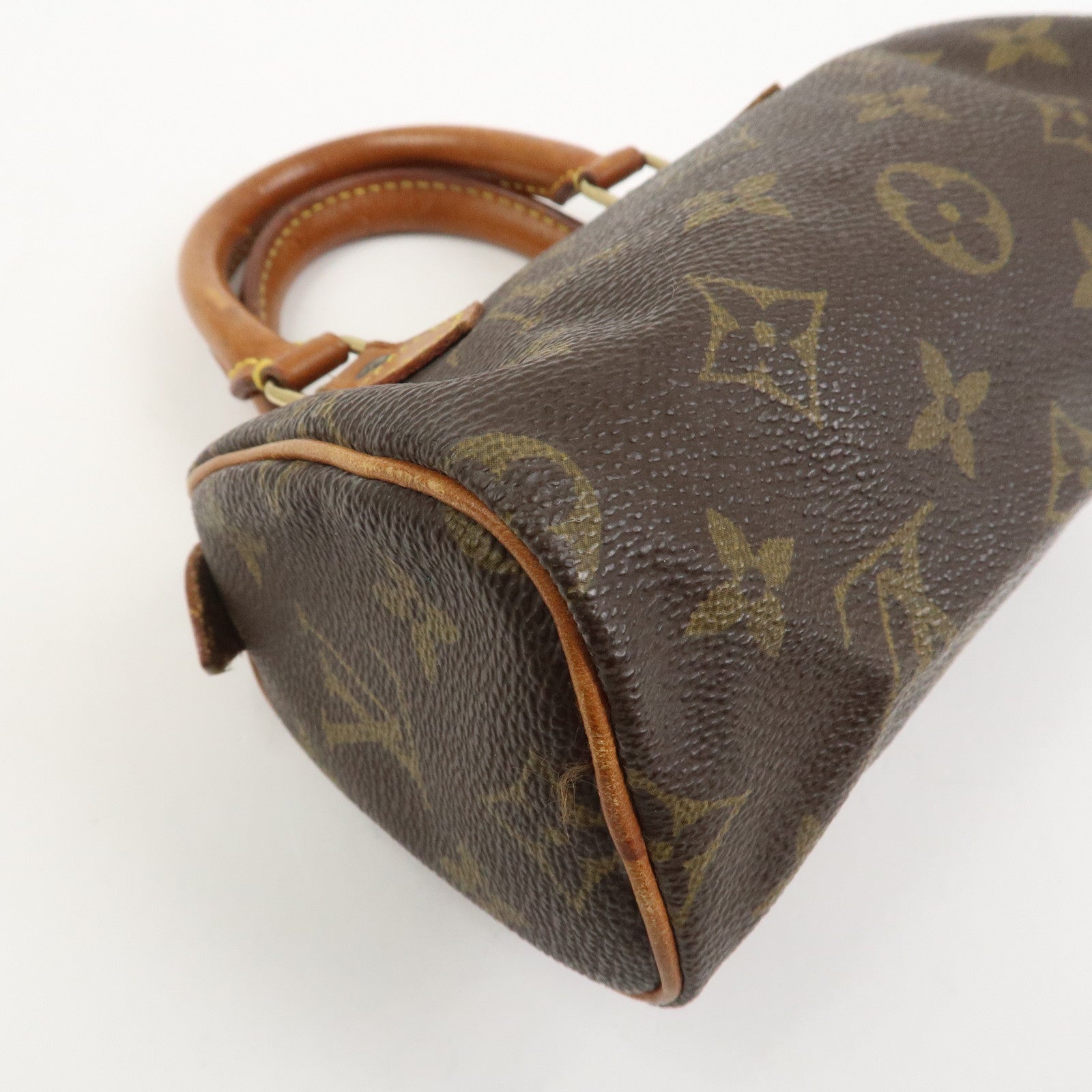 Louis Vuitton Monogram Mini Speedy Hand Bag Brown M41534