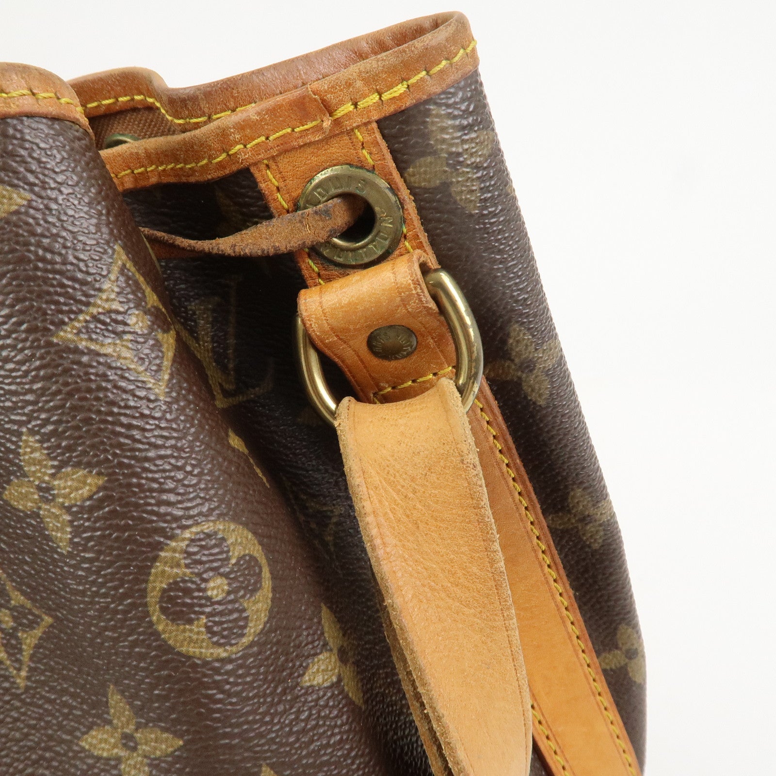 Louis Vuitton Monogram Petit Noe Shoulder Bag Brown M42226