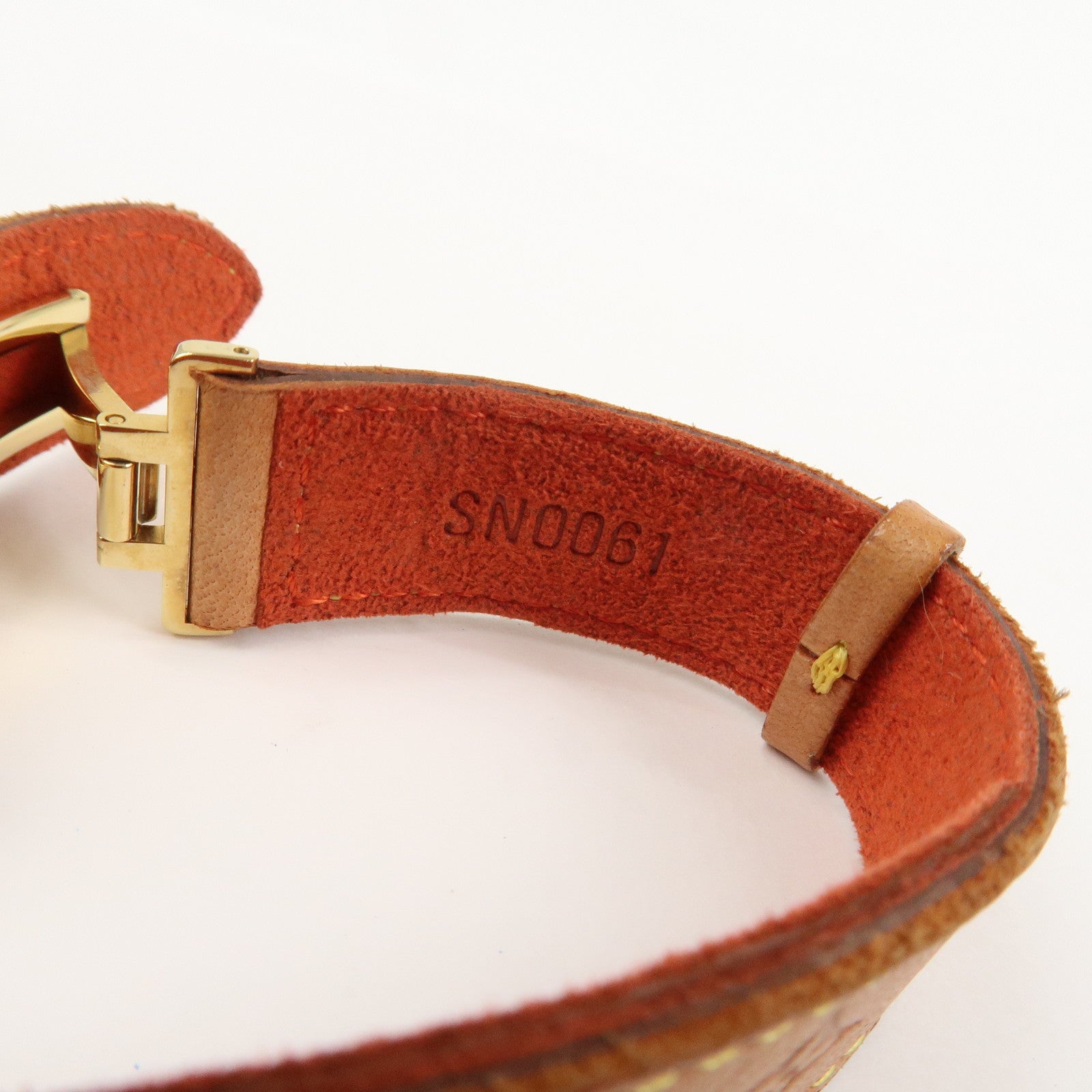 Louis Vuitton Monogram Leather Voeux Good Luck Bracelet M64448