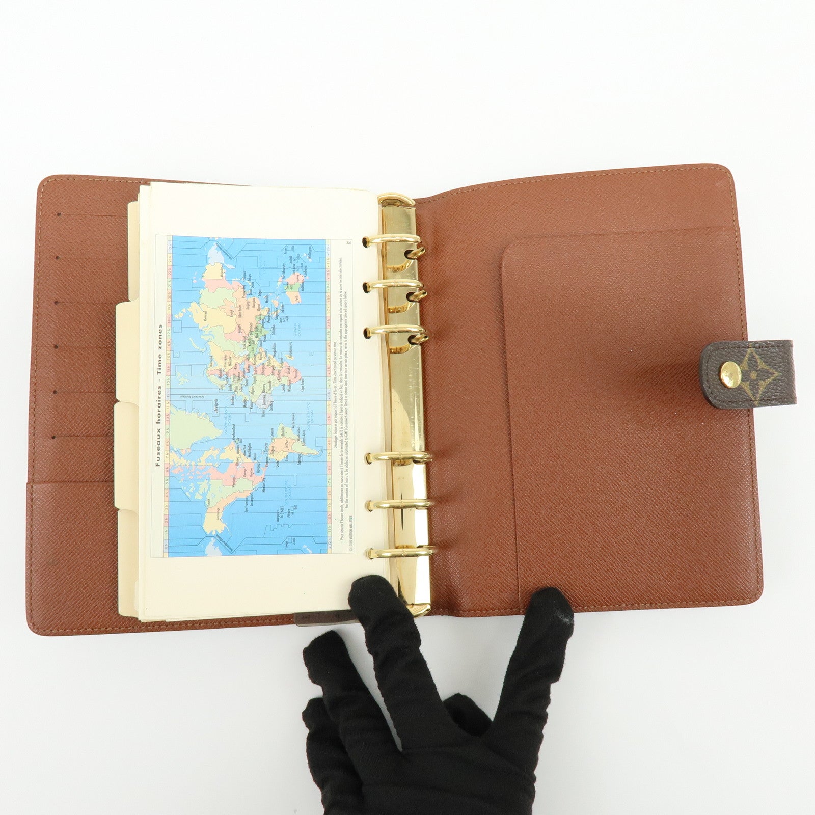 Louis Vuitton Monogram Agenda MM Planner Cover Brown R20004