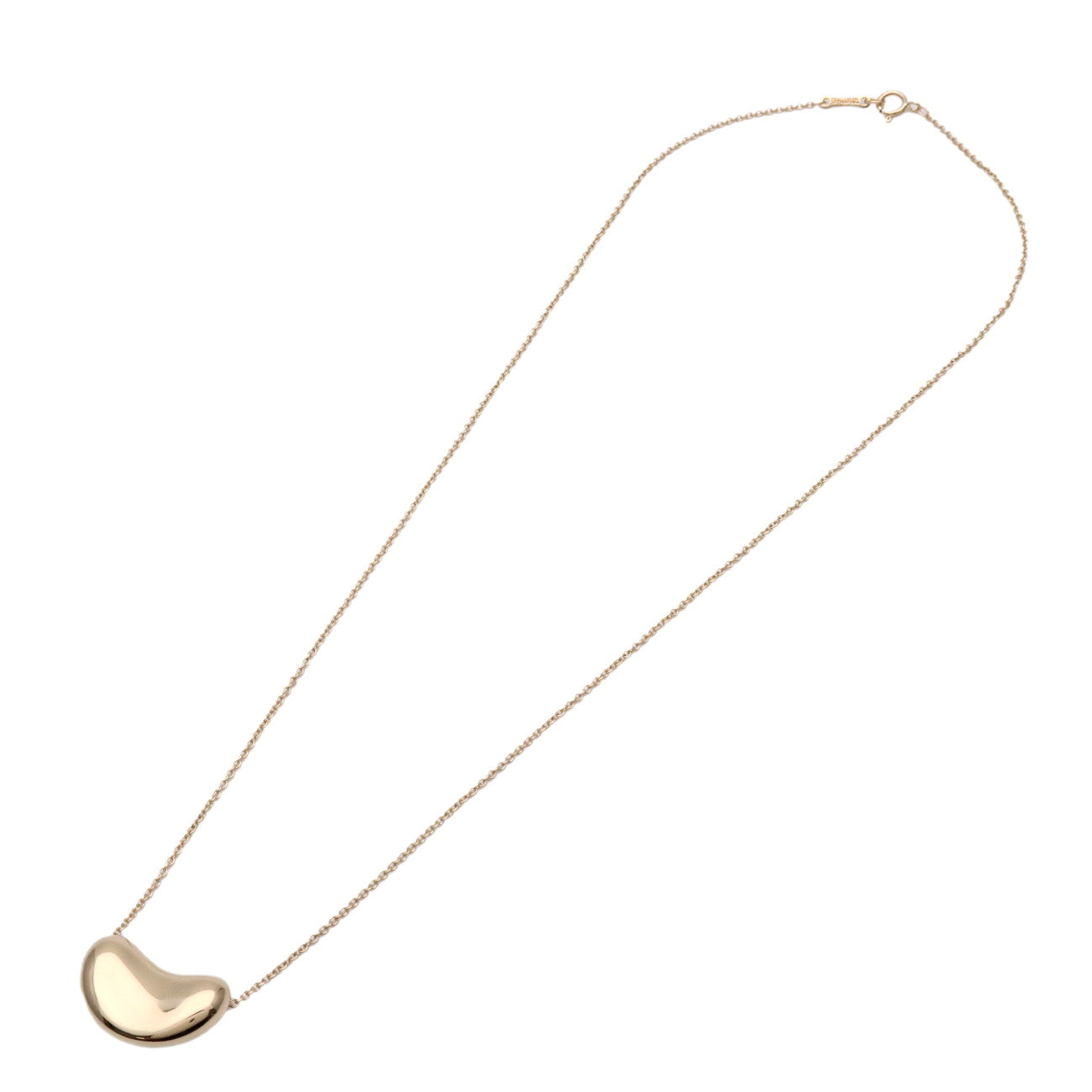 Tiffany&Co. Bean Necklace Medium K18YG 750YG Yellow Gold