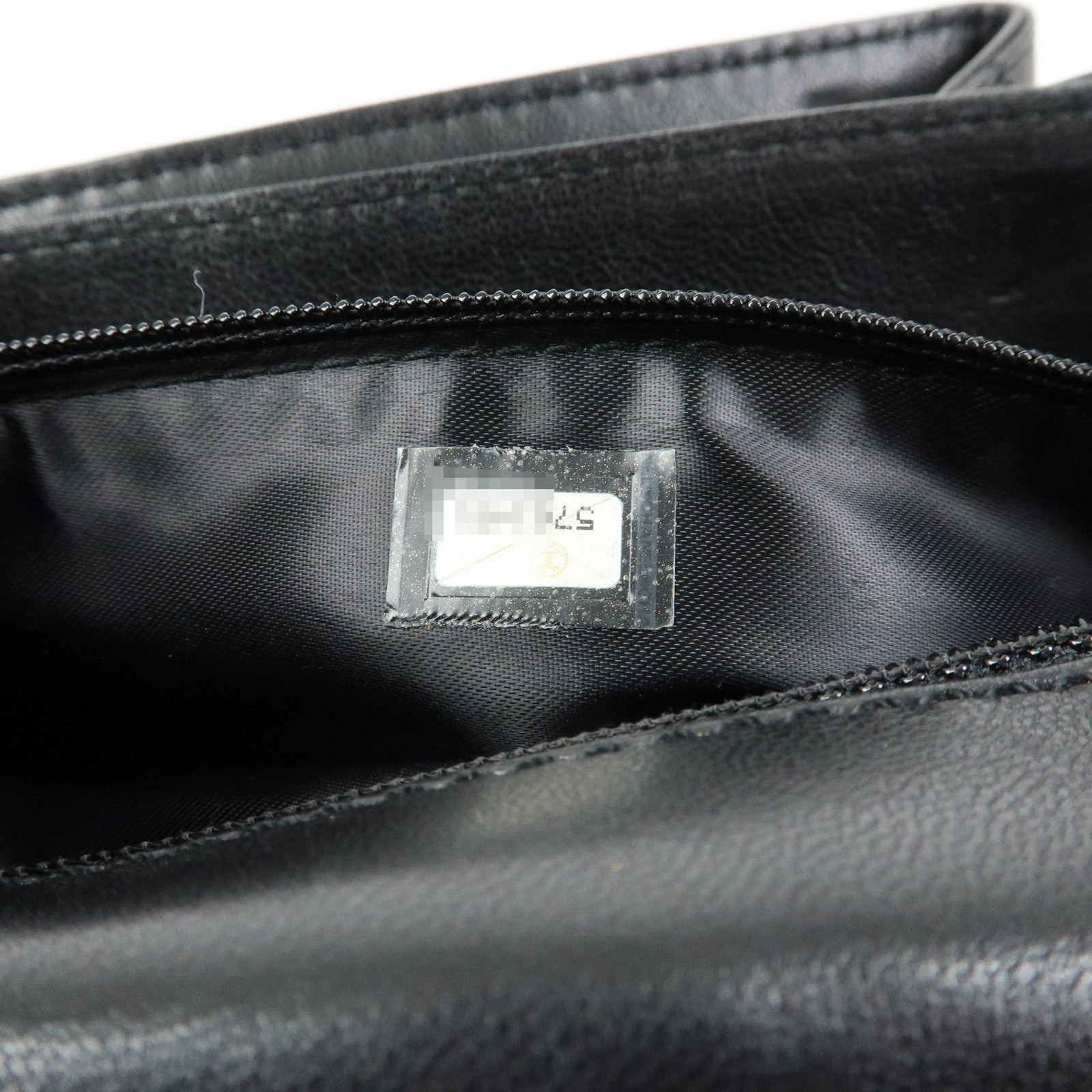 CHANEL Matelasse Lamb Skin Chain Shoulder Bag Black Gold