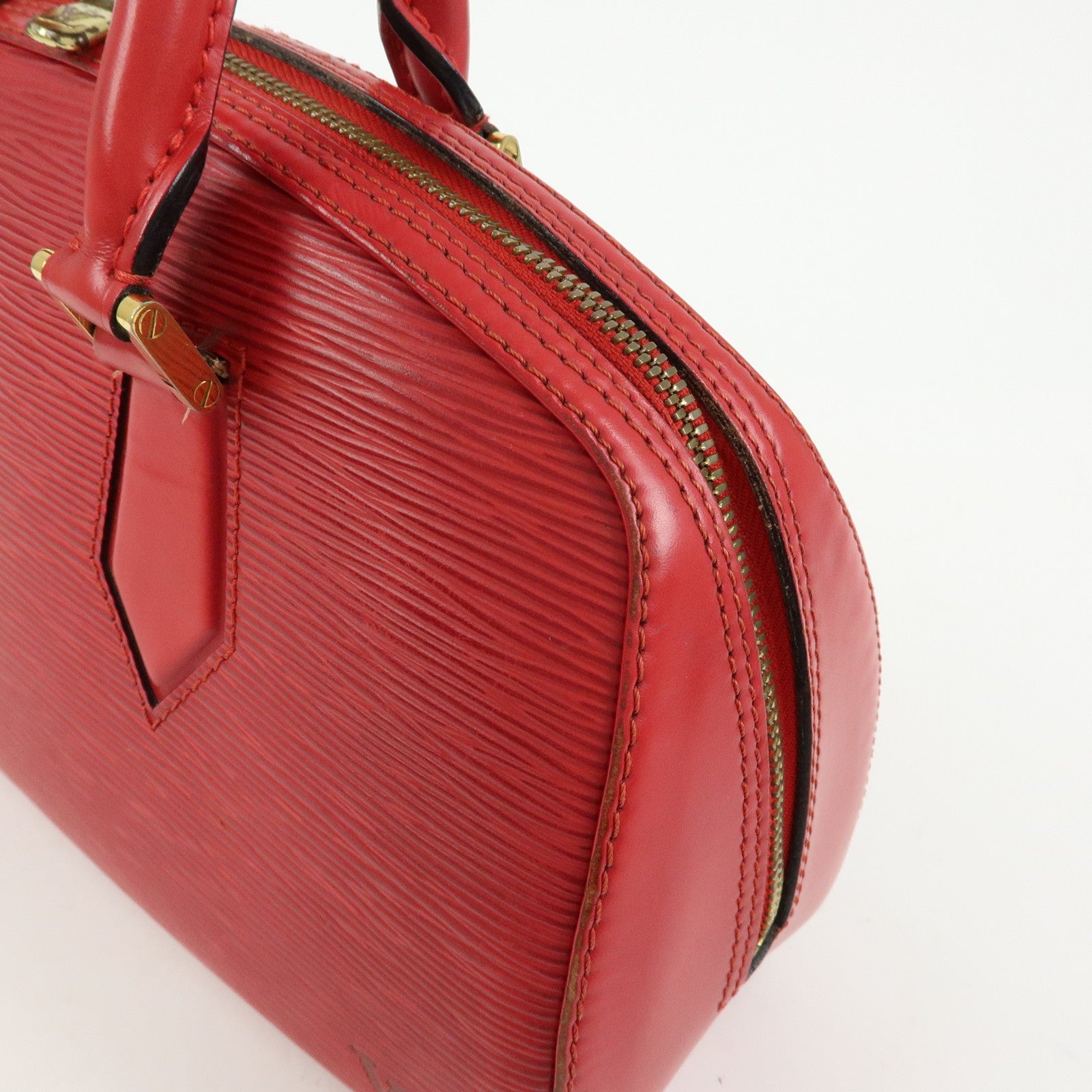 Louis Vuitton Epi Leather Jasmine Hand Bag Castilian Red M52087