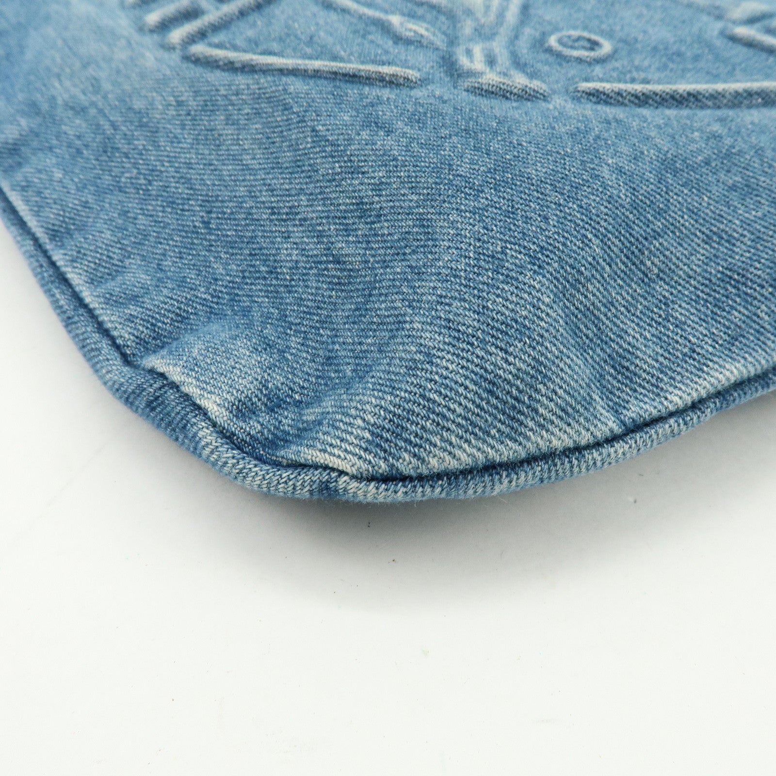 HUNTING WORLD Denim Tote Bag Hand Bag Blue