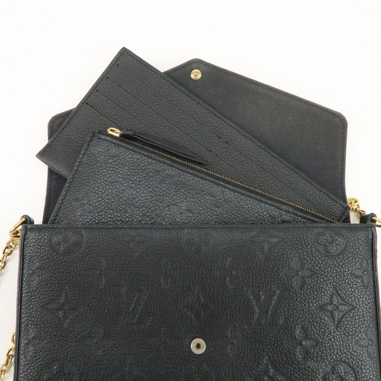 Louis Vuitton Monogram Empreinte Pochette Felicie Noir M82477