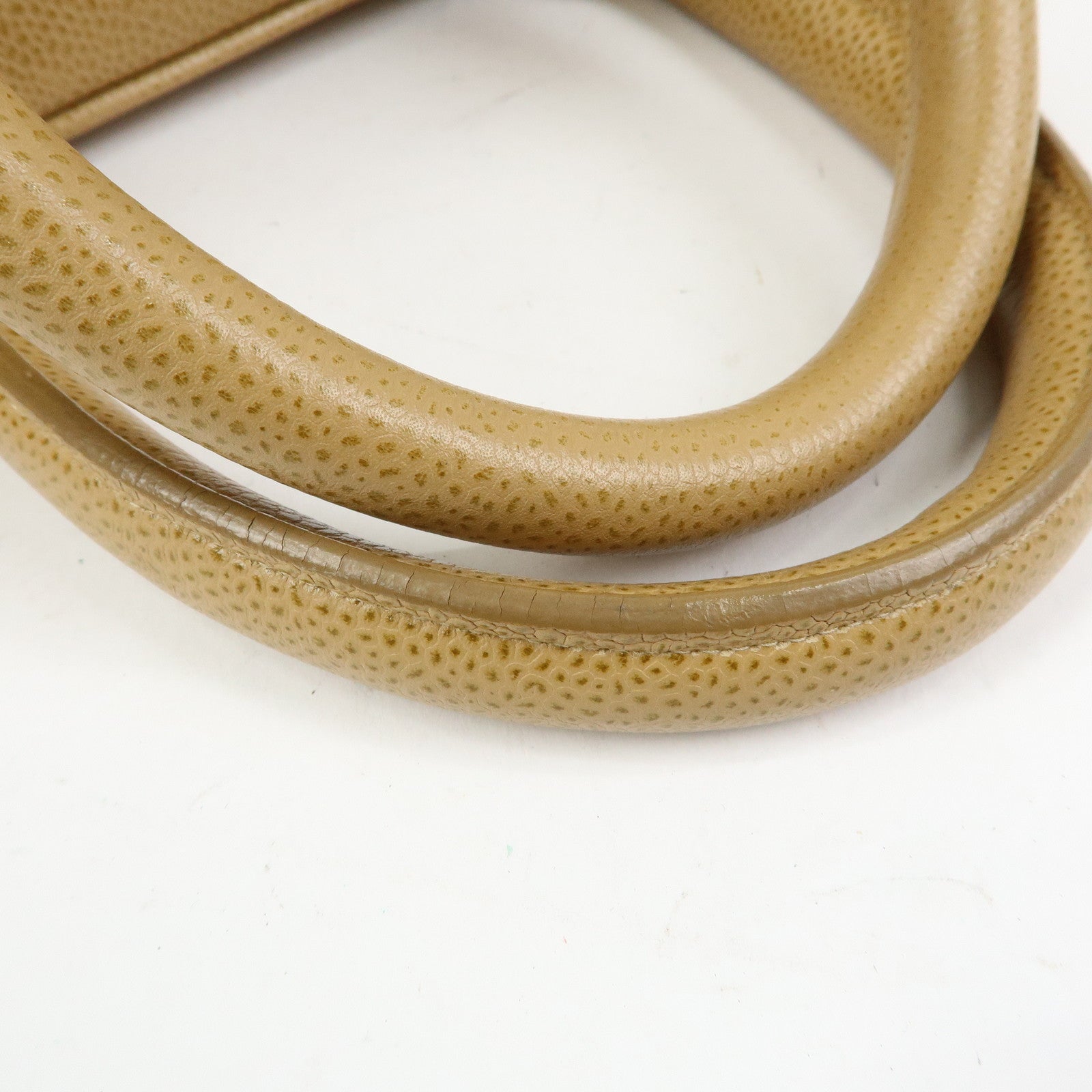 CHANEL COCO Mark Caviarskin Boston Bag Hand Bag Beige