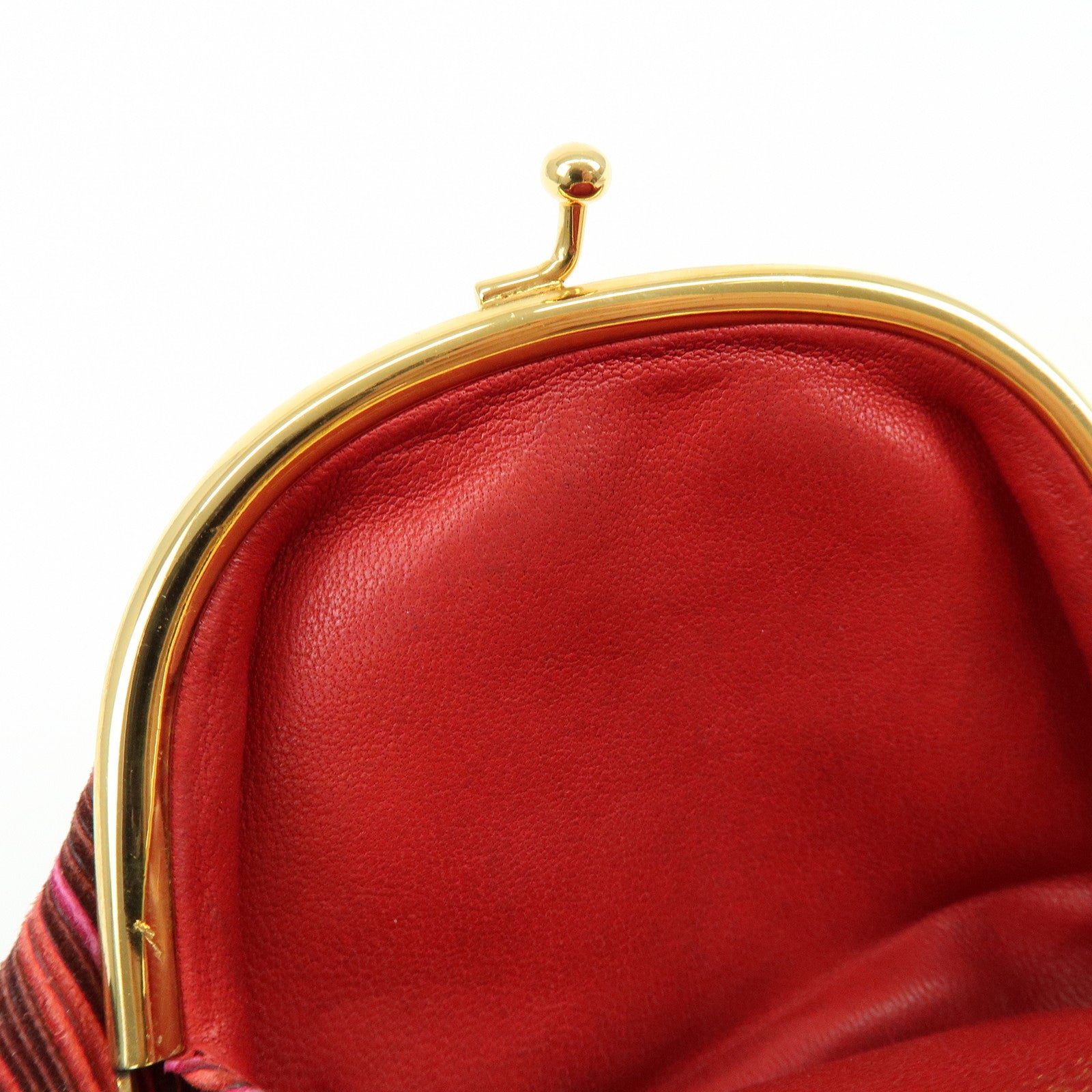 HERMES Vibrato Emile Kiss Lock Coin Case Coin Purse Purple