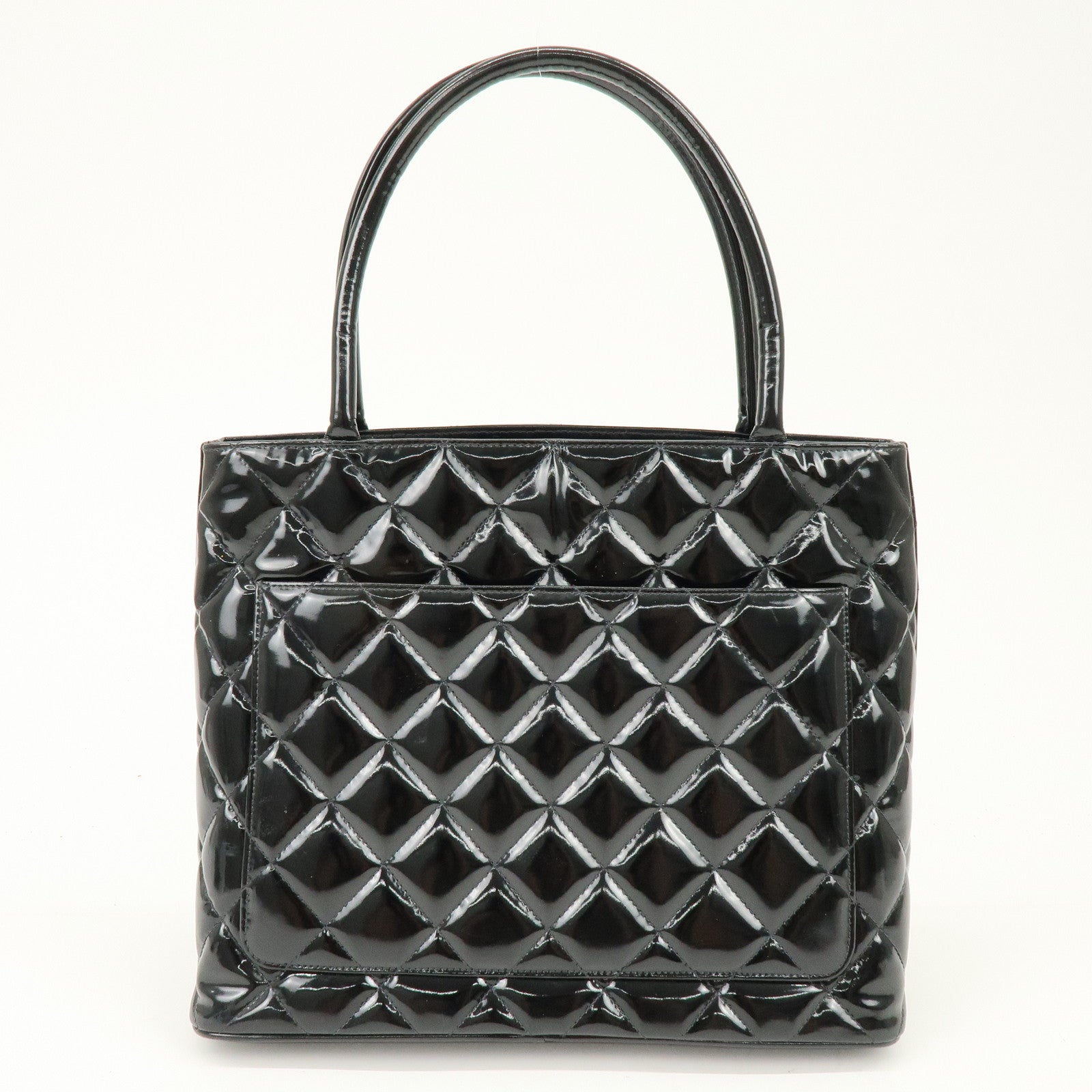 CHANEL Matelasse COCO Mark Medallion Tote Bag Hand Bag A01804