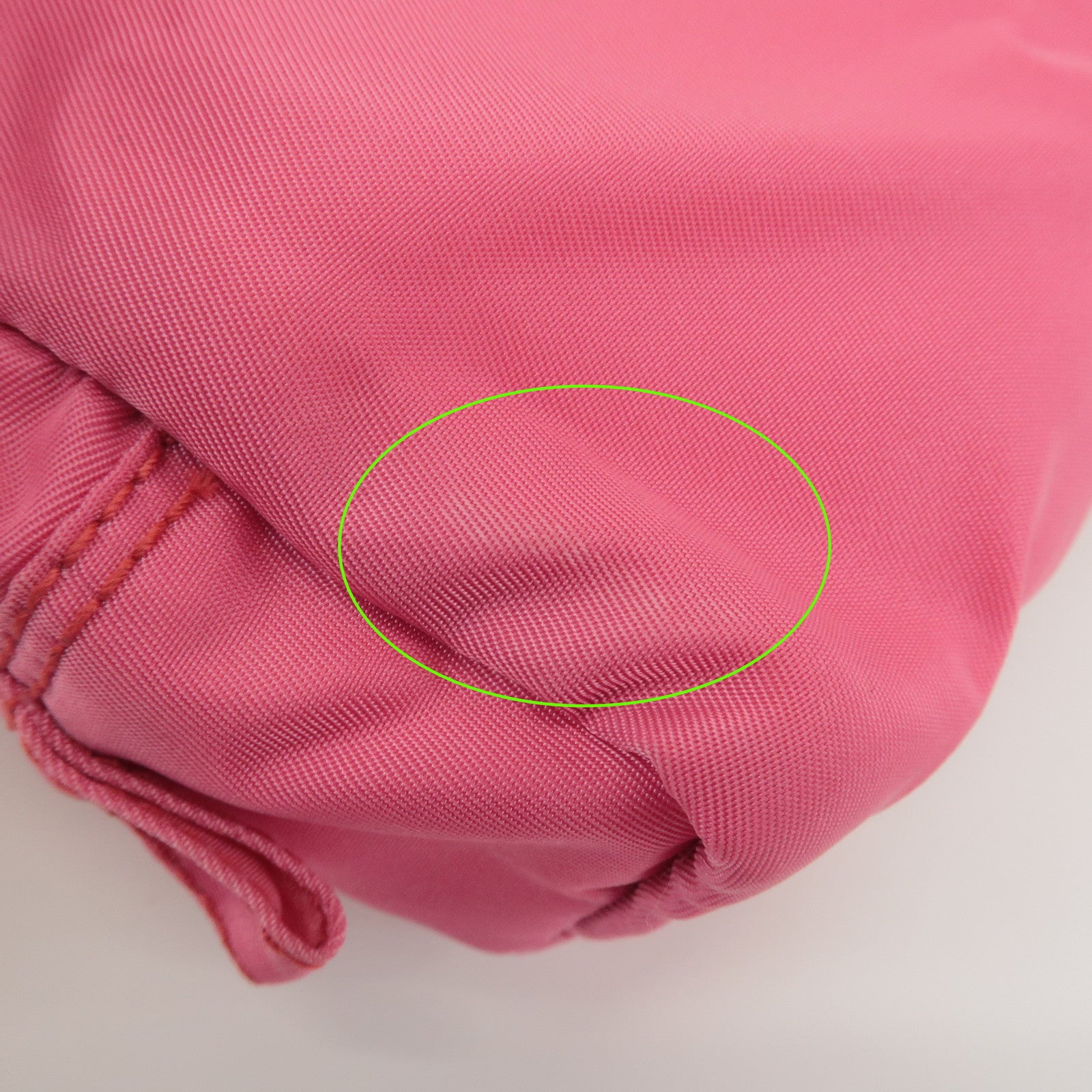 PRADA Set of 2 Nylon Pouch Cosmetic Bag Pink Red 1N0340/1N0339