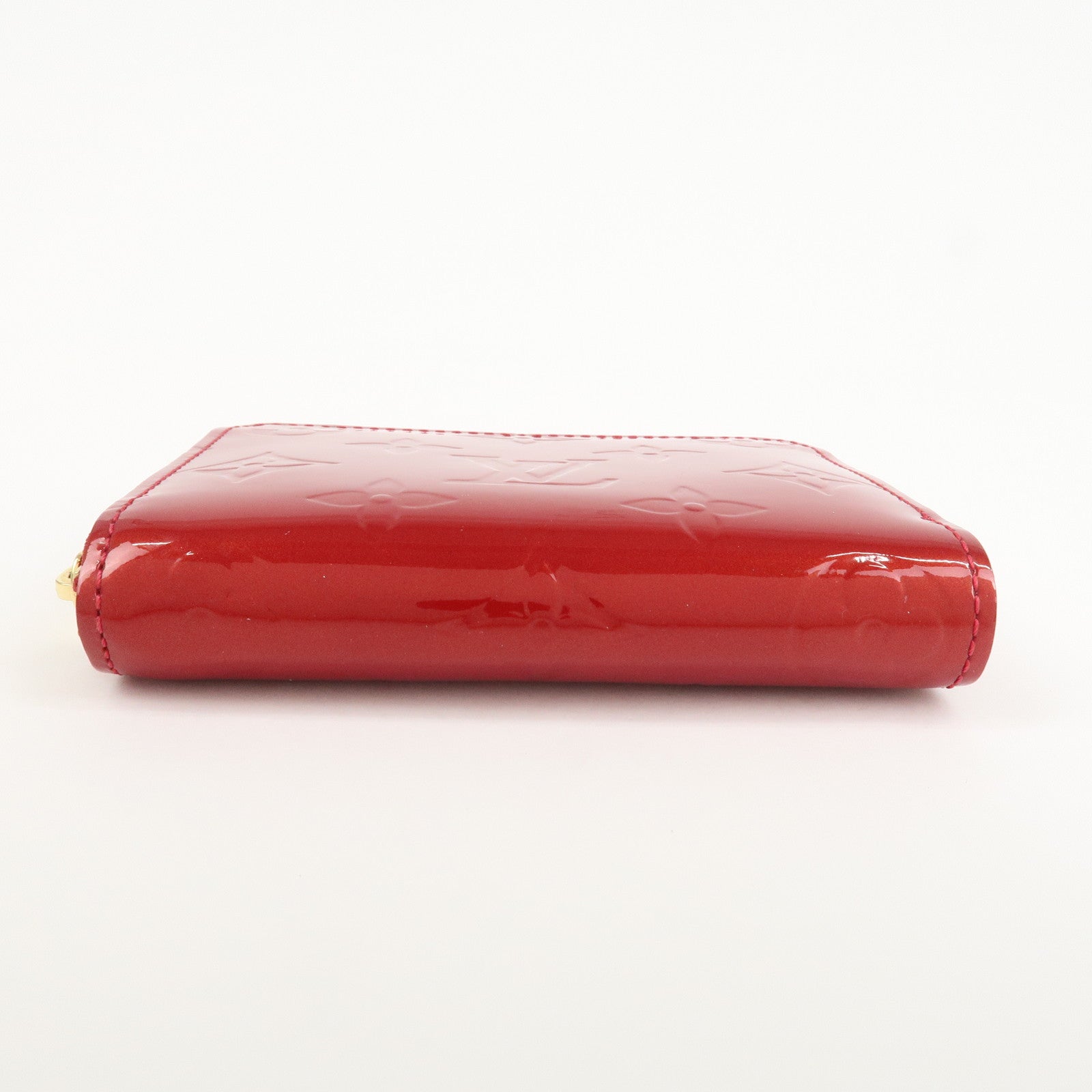 Louis Vuitton Monogram Vernis Leather Zippy Coin Purse Red M93608 Used