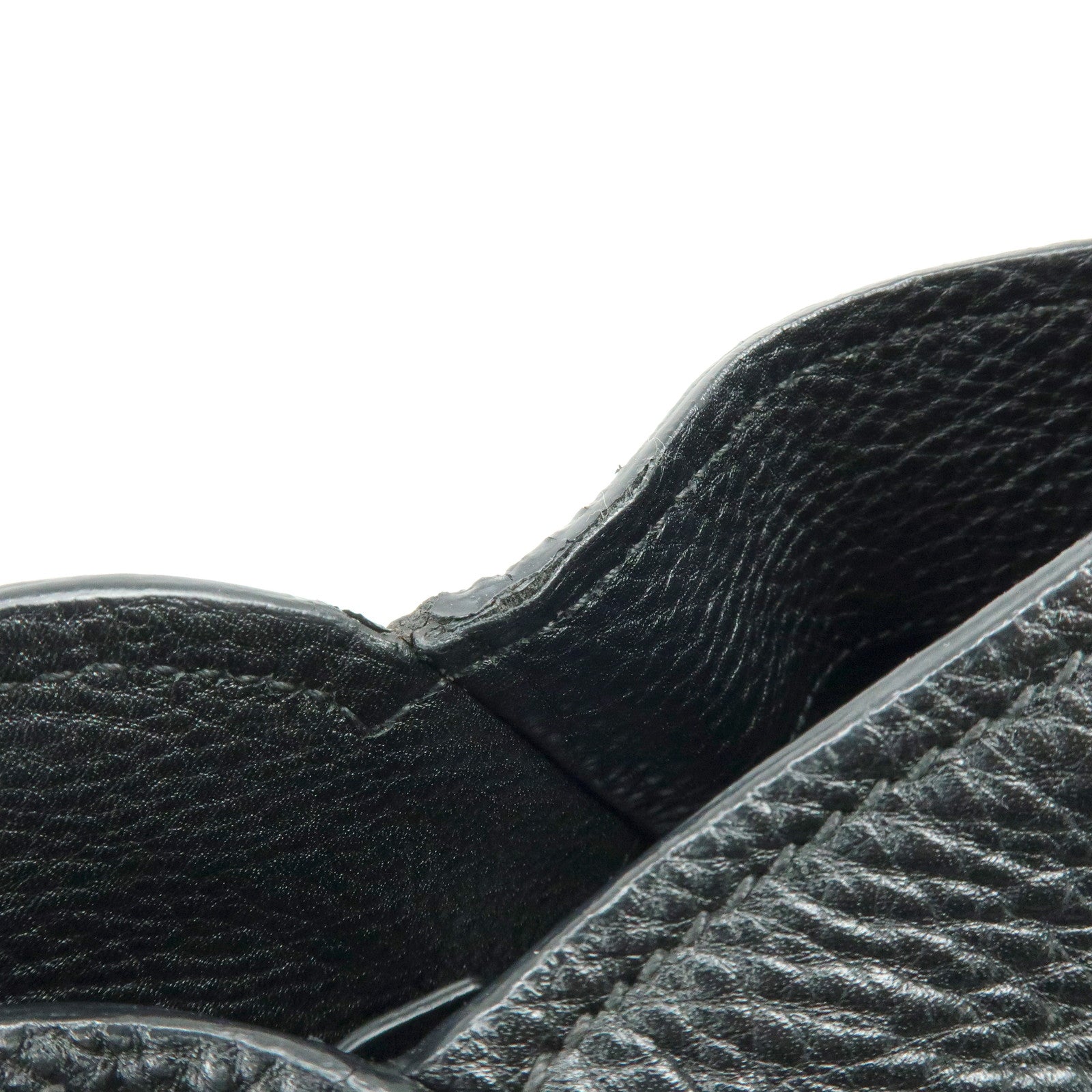 MIU MIU Logo Leather 2Way Bag Hand Bag Shoulder Bag Studs Black