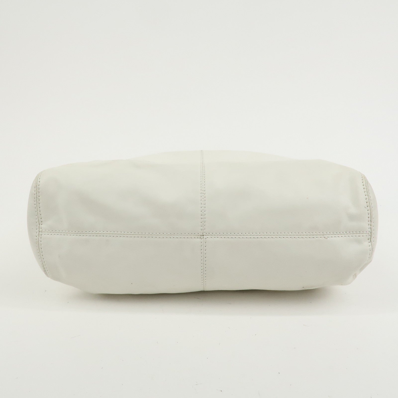 CHANEL Lamb skin Plastic Shoulder Bag Hand Bag White Black