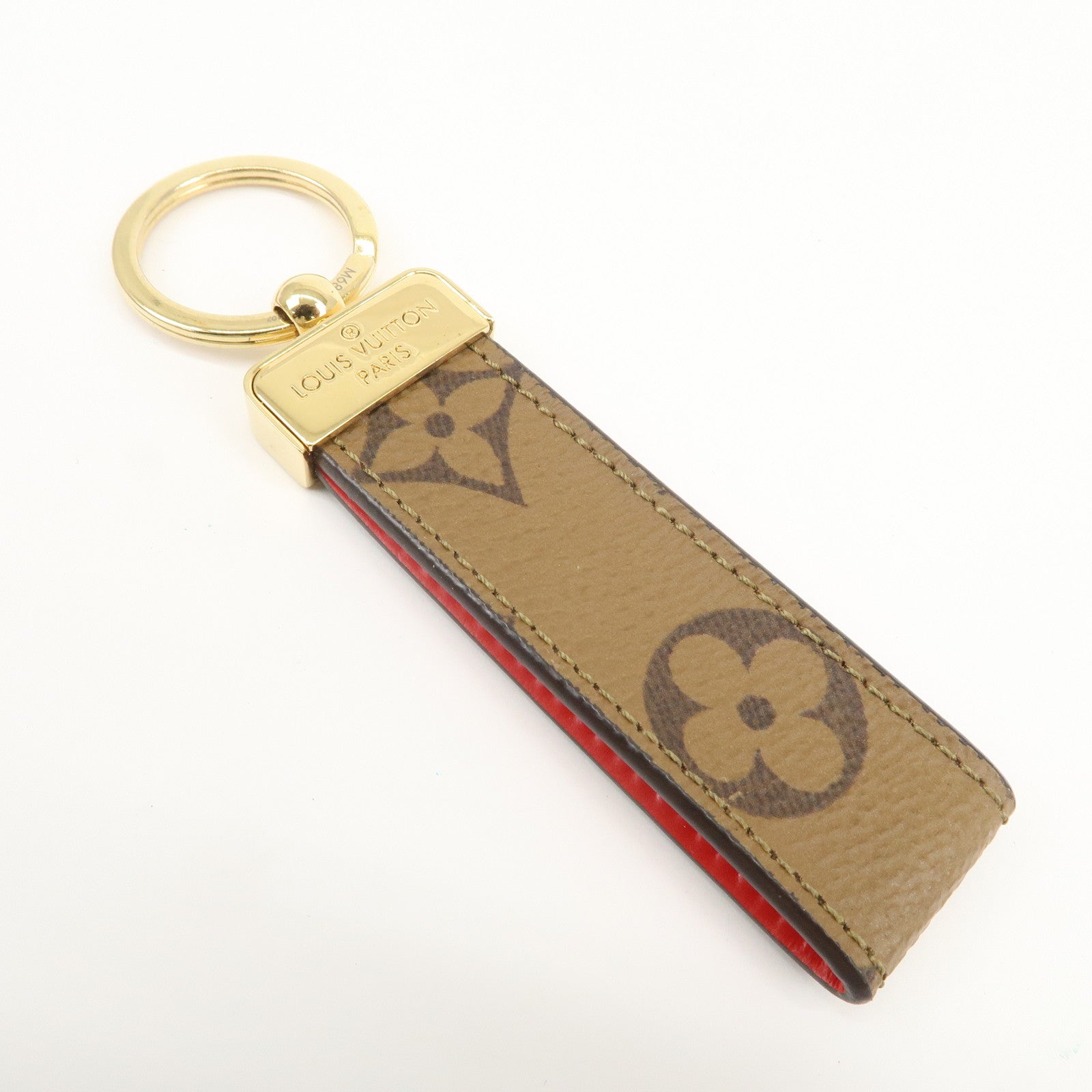 Louis Vuitton Monogram Reverse Porte Cles Dragonne Key Chain M68218