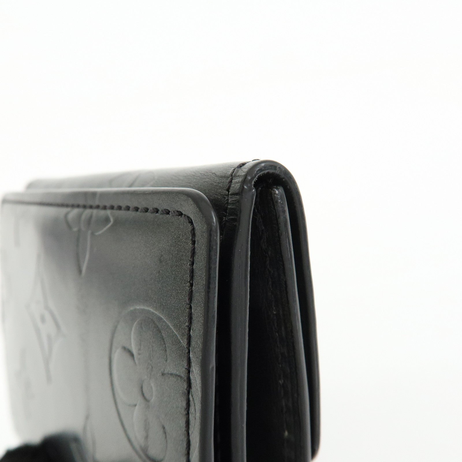 Louis Vuitton Monogram Matte Vernis Ludlow Coin Case Noir M65122
