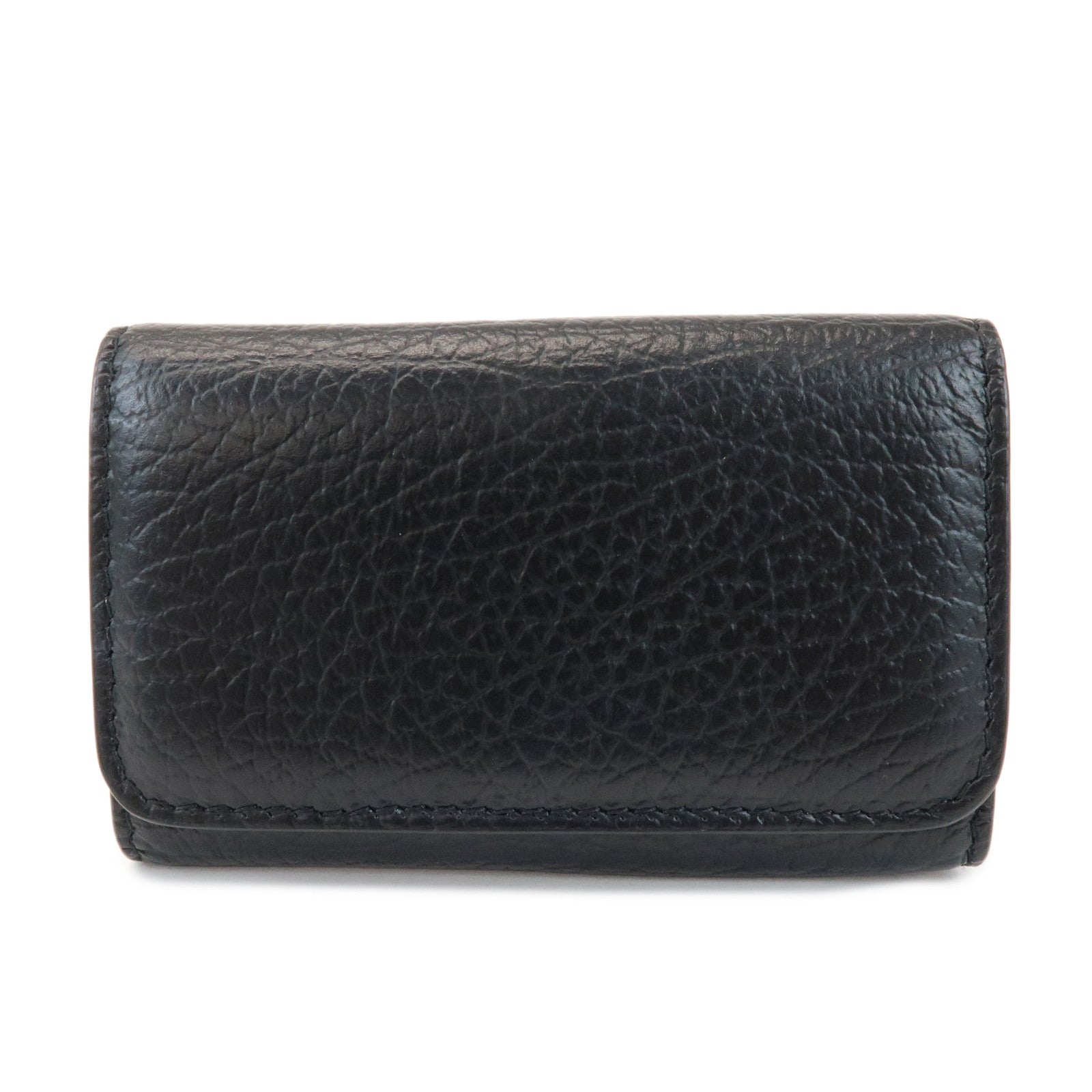 Maison Margiela Leather 6 hooks Key Case Key Holder Black